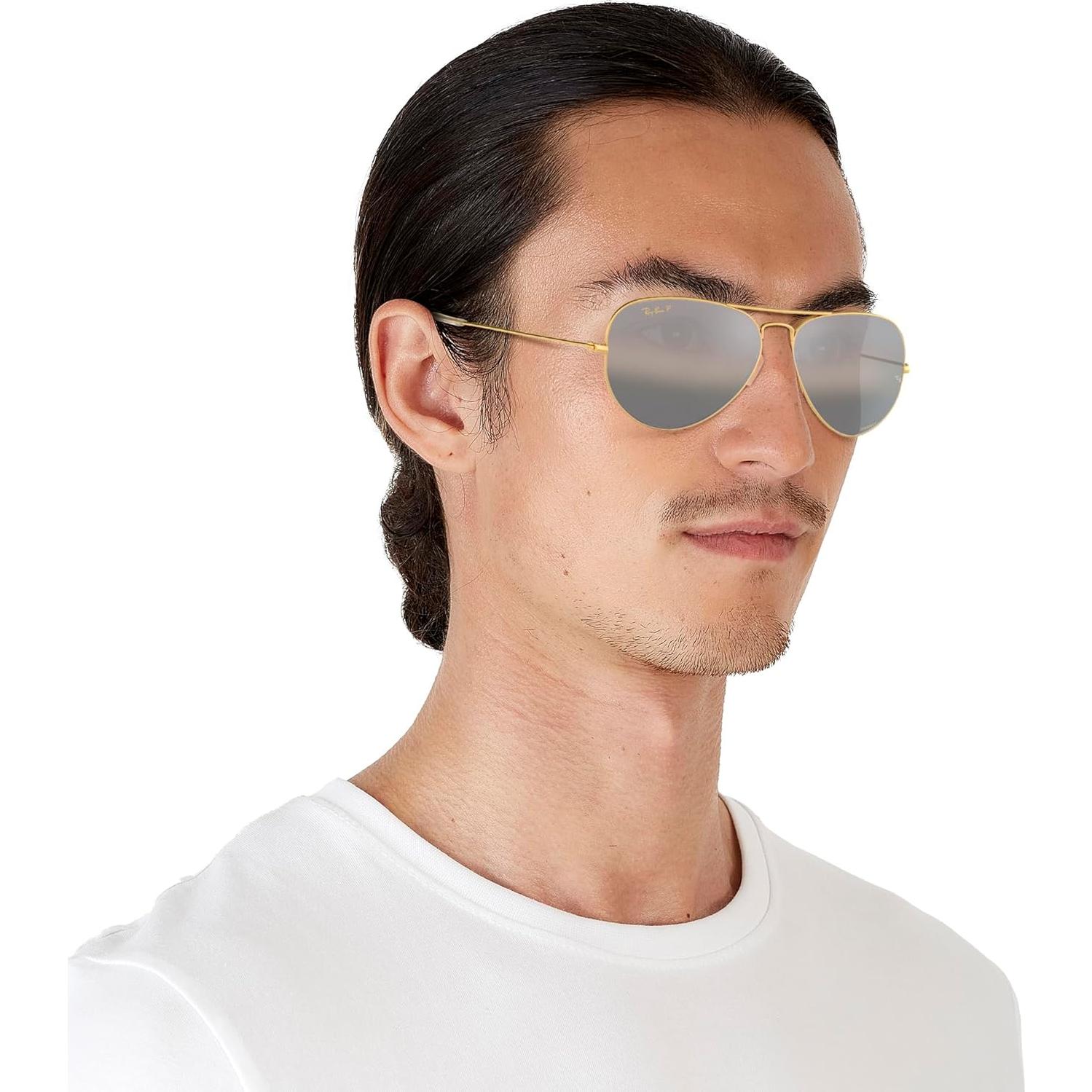 Gafas de Sol Ray-Ban Aviador Polarizadas 55mm Oro Legend