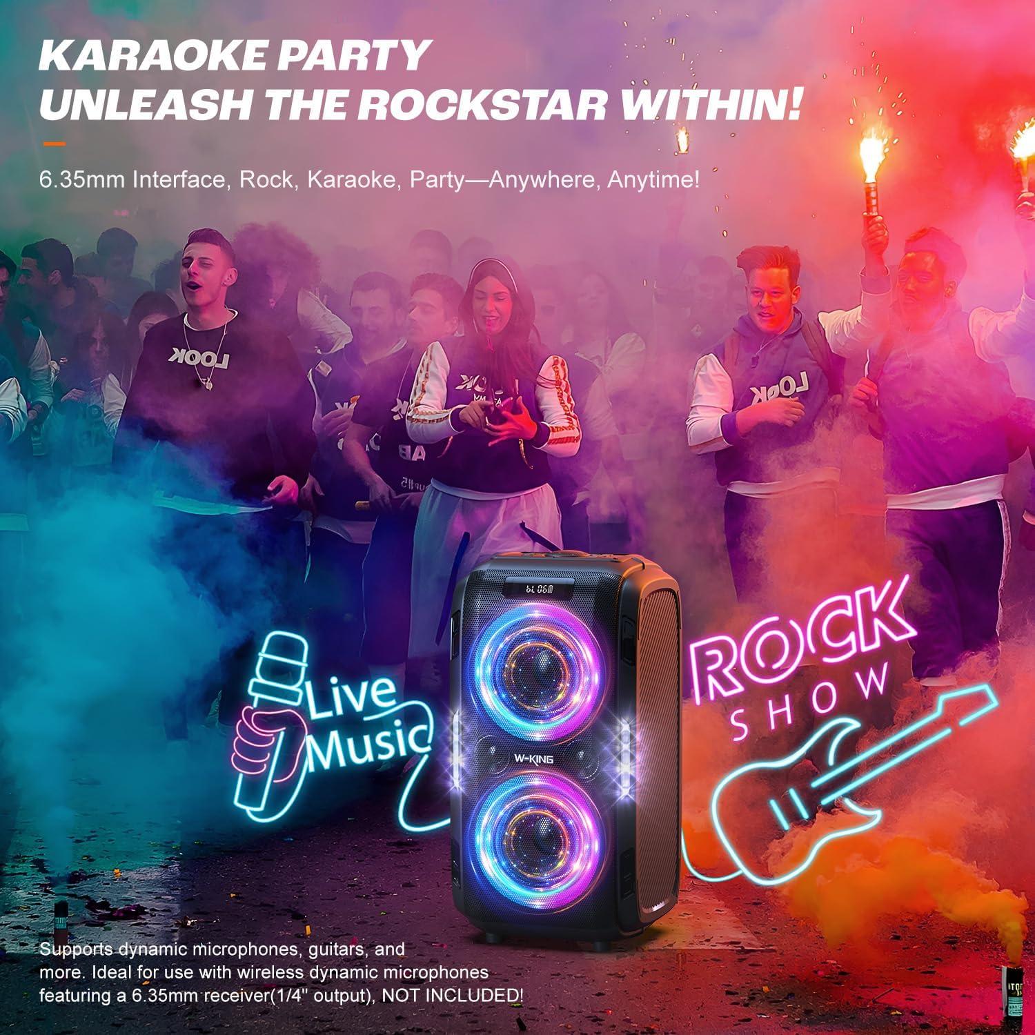 Altavoz Bluetooth W-KING T9 Pro 250W 10.7kg IPX5