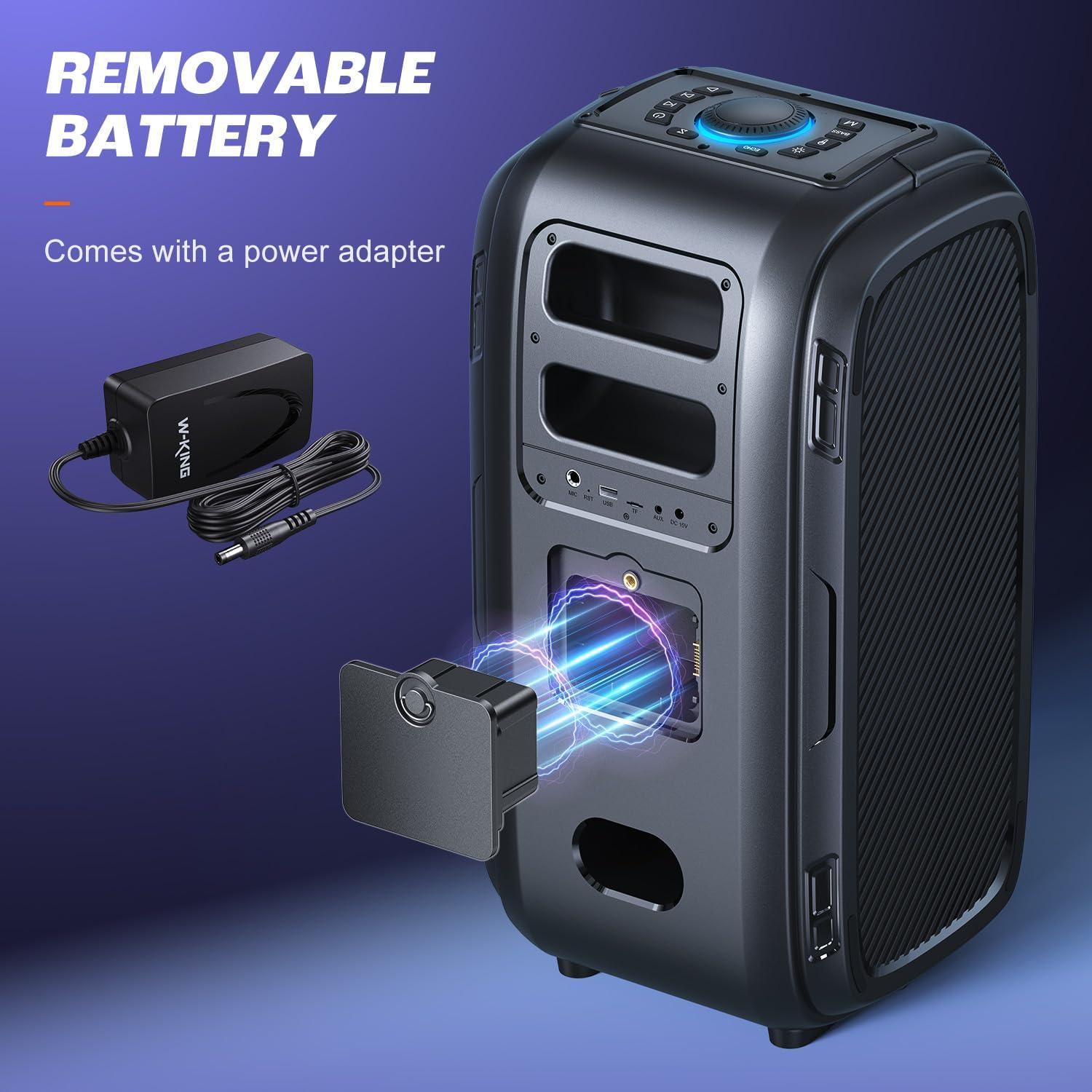 Altavoz Bluetooth W-KING T9 Pro 250W 10.7kg IPX5