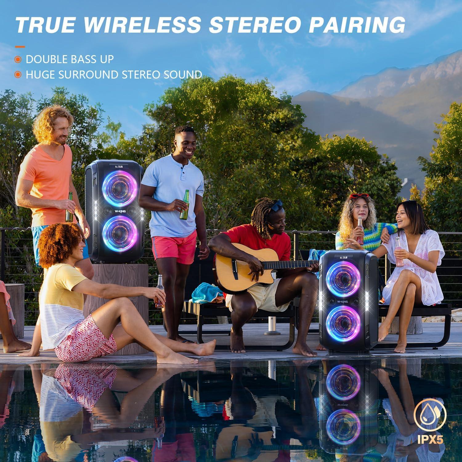 Altavoz Bluetooth W-KING T9 Pro 250W 10.7kg IPX5