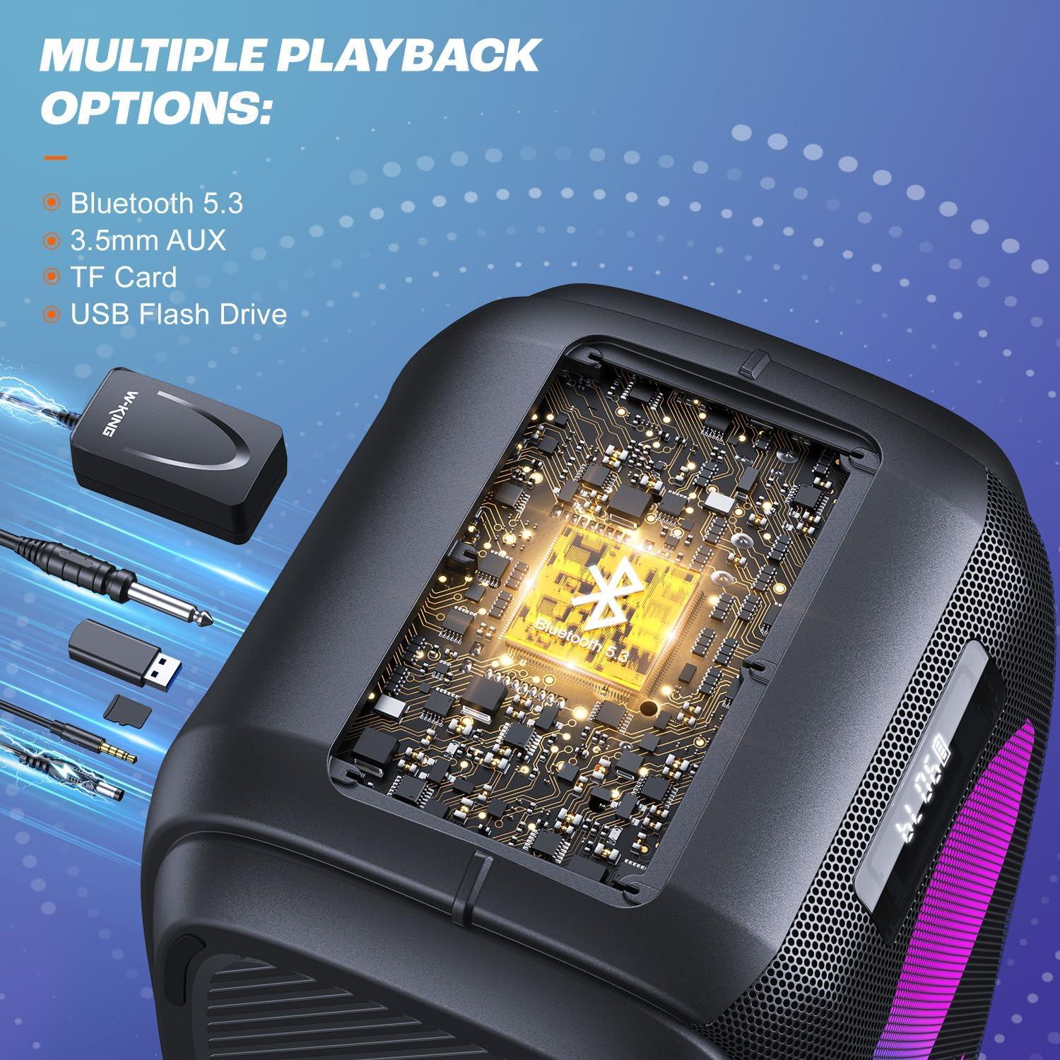 Altavoz Bluetooth W-KING T9 Pro 250W 10.7kg IPX5