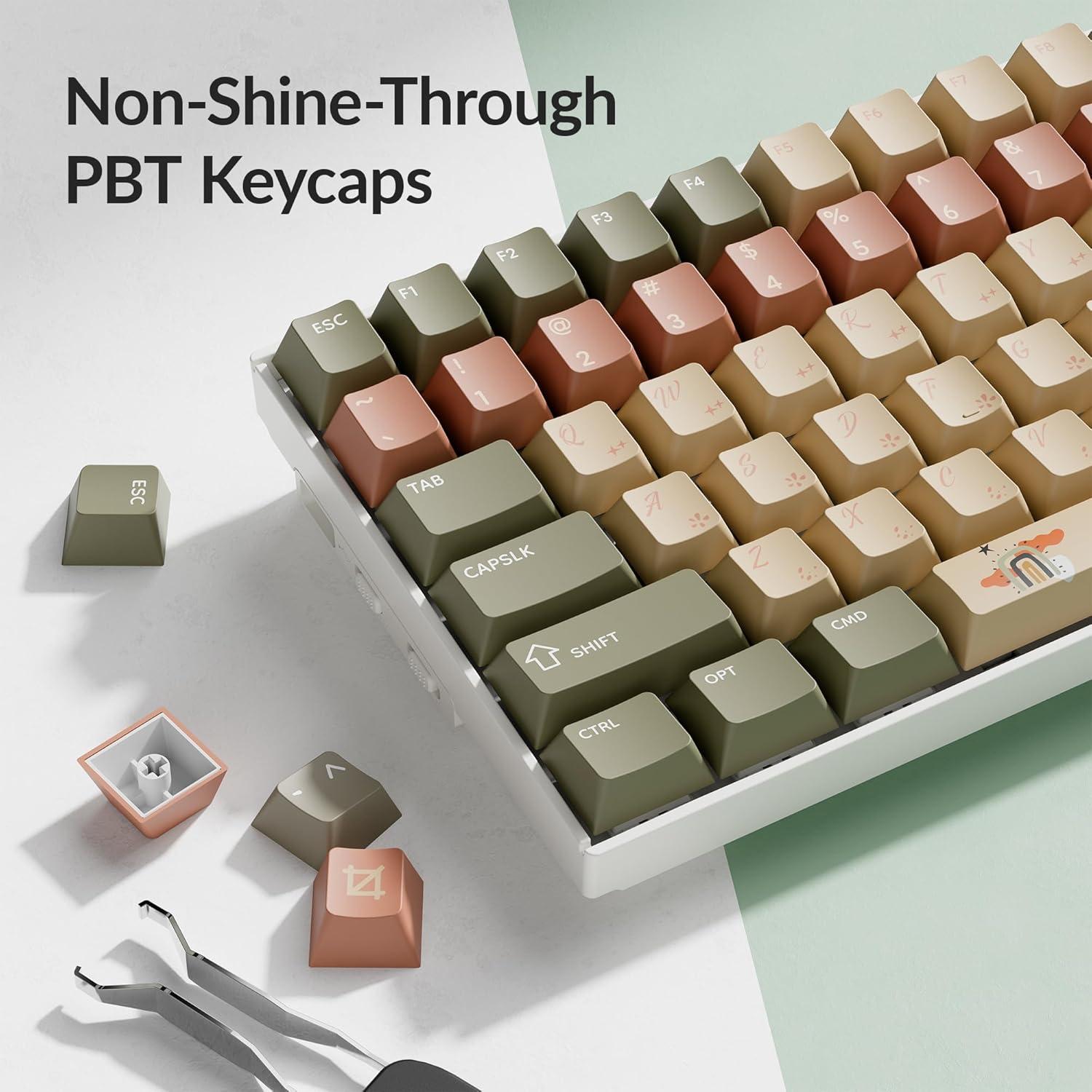 Conjunto de Teclas Keychron PBT Cherry Profile 141 Teclas Renacimiento
