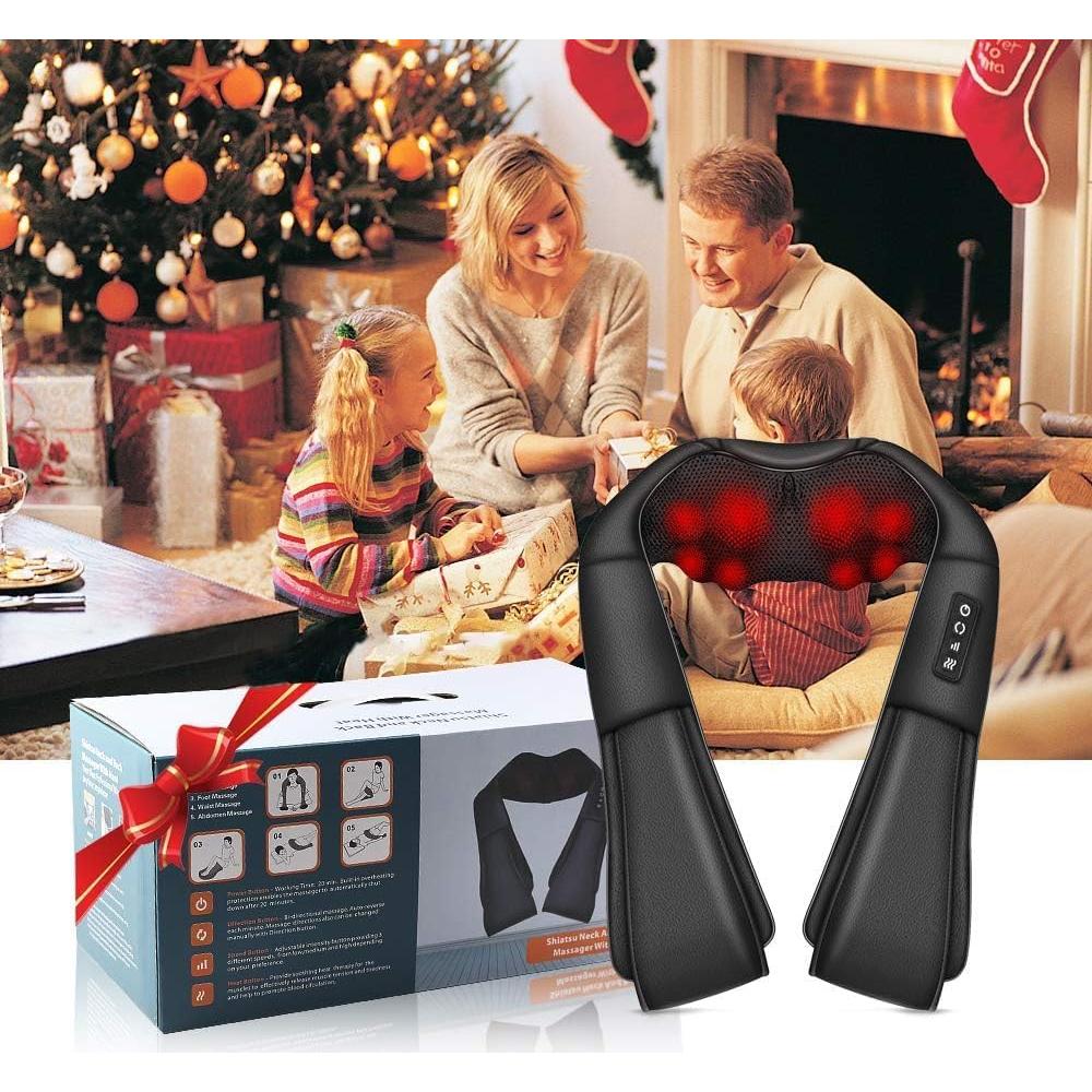 Masajeador de Cuello iKristin con Calor y Shiatsu 3D