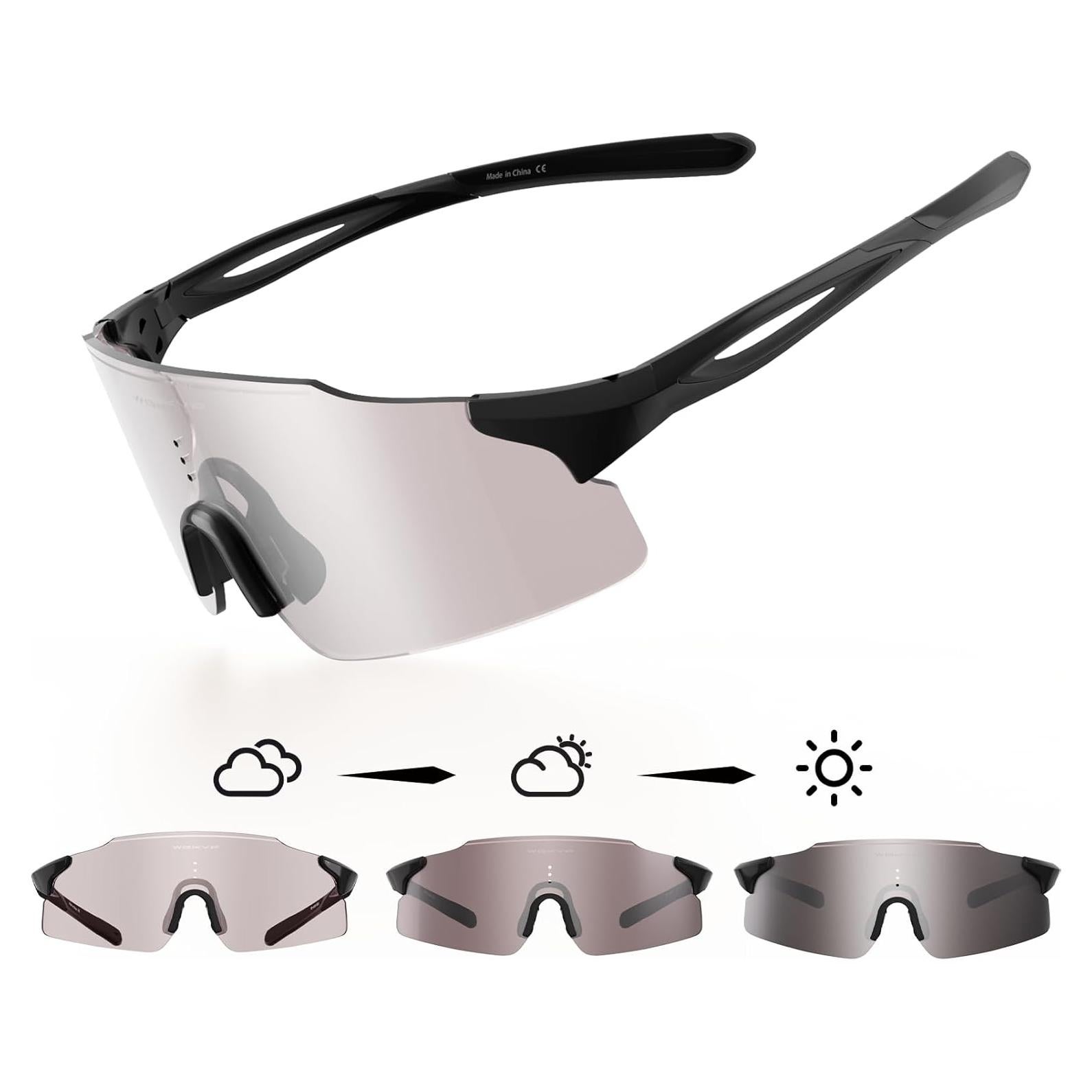 Gafas de Correr Fotoquímicas WGKVP - UV400, Antivaho, 27g