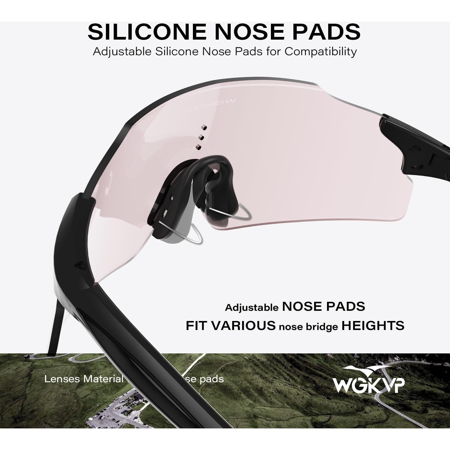 Gafas de Correr Fotoquímicas WGKVP - UV400, Antivaho, 27g