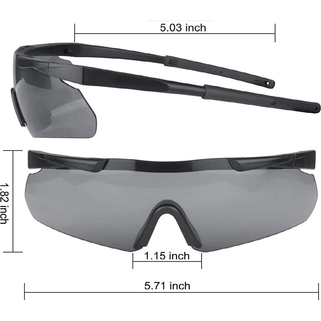 Gafas Tácticas GALAXYLENSE con 3 Lentes Reemplazo UV400