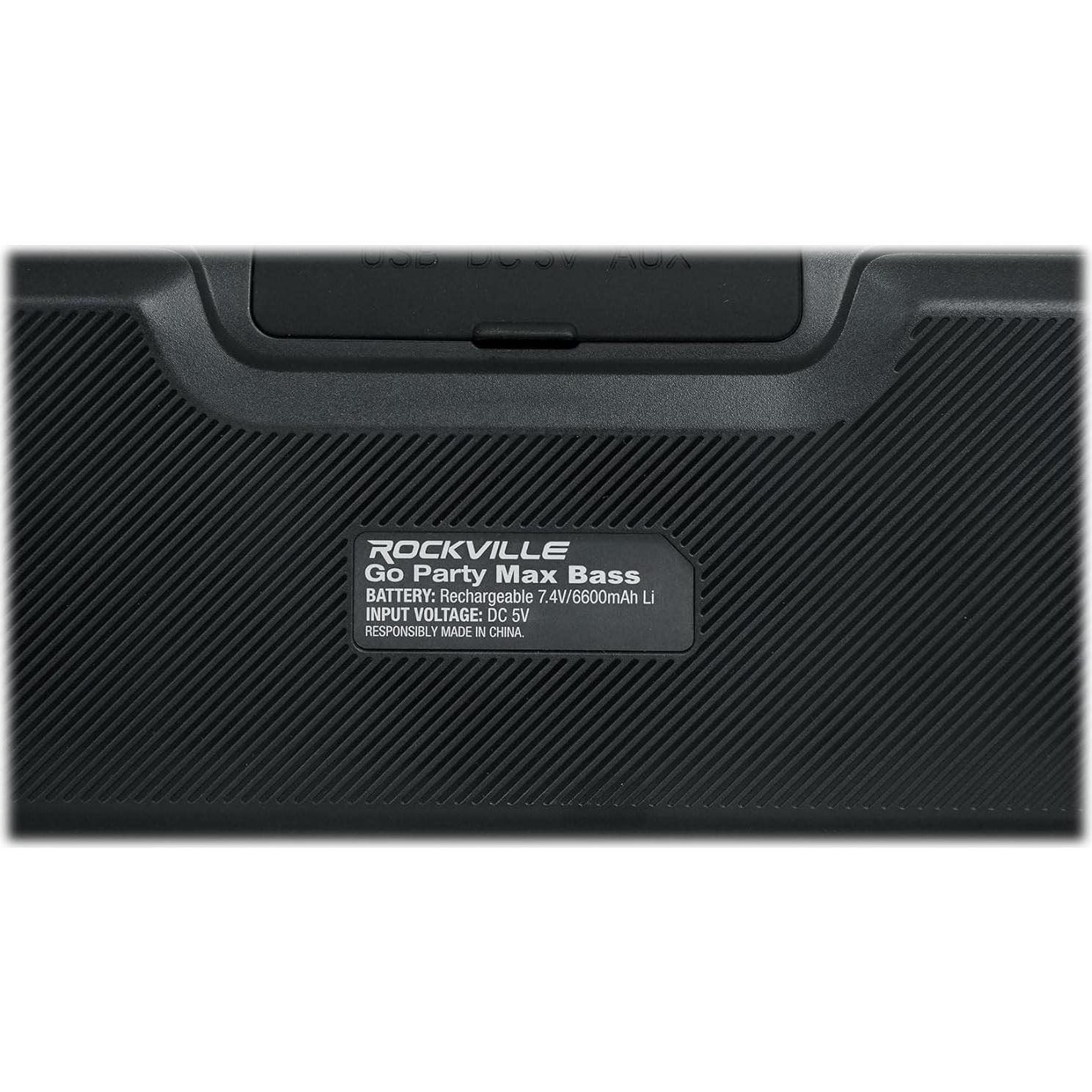 Altavoz Rockville GO Party Max Bass Bluetooth LED 70W