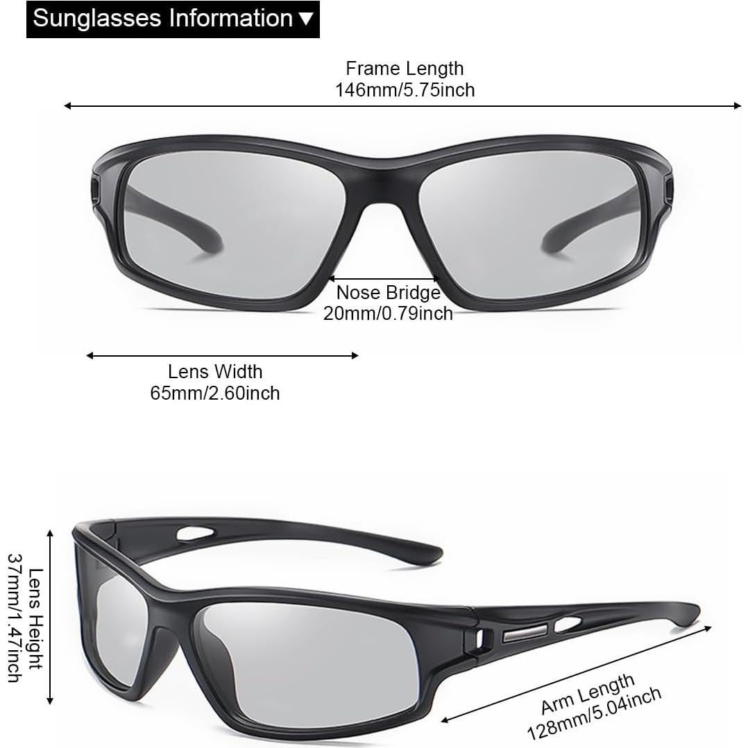 Gafas de sol fotocromáticas YIMI UV400 para hombres y mujeres