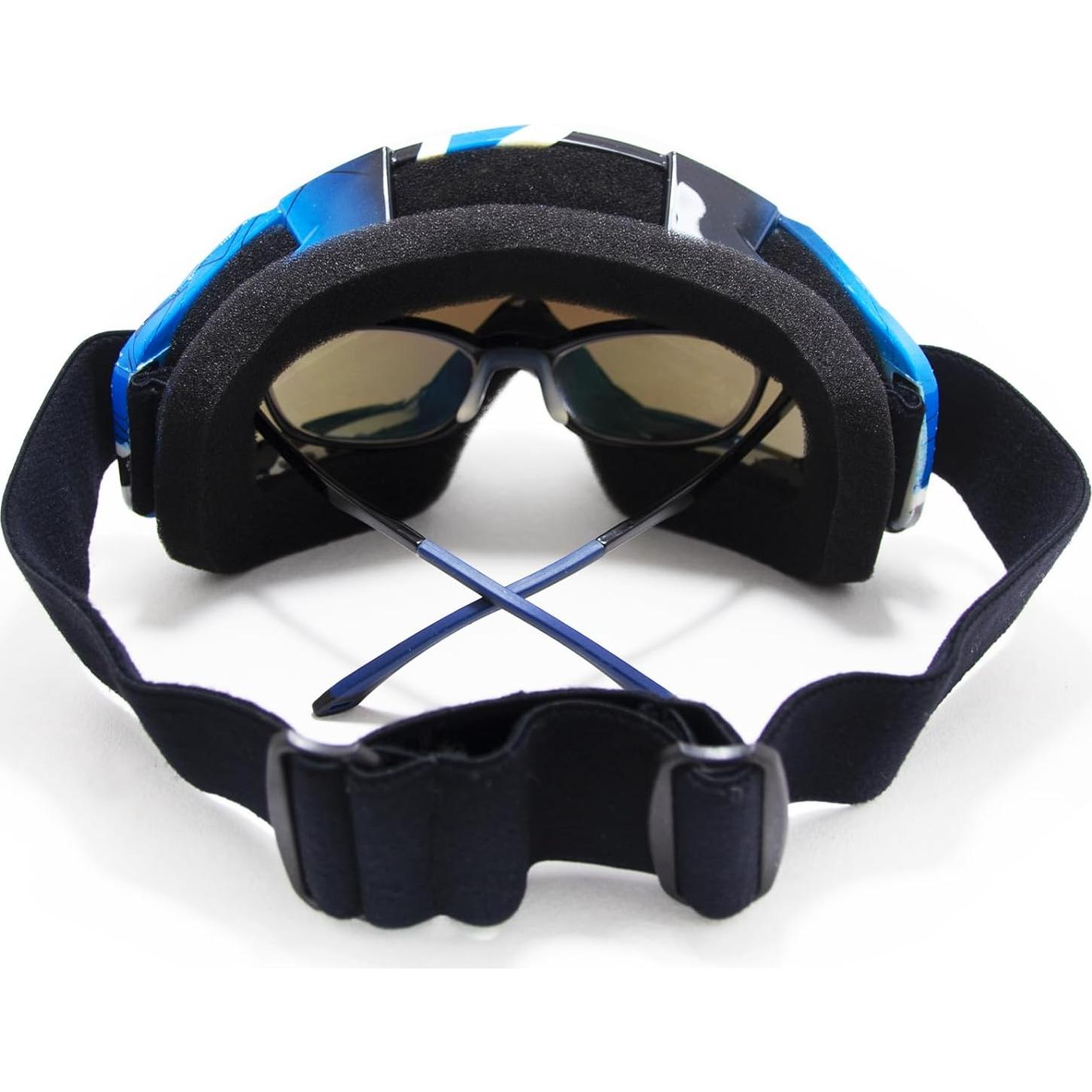 Gafas de Motocross 2Pack YG Azul UV para Adultos y Niños