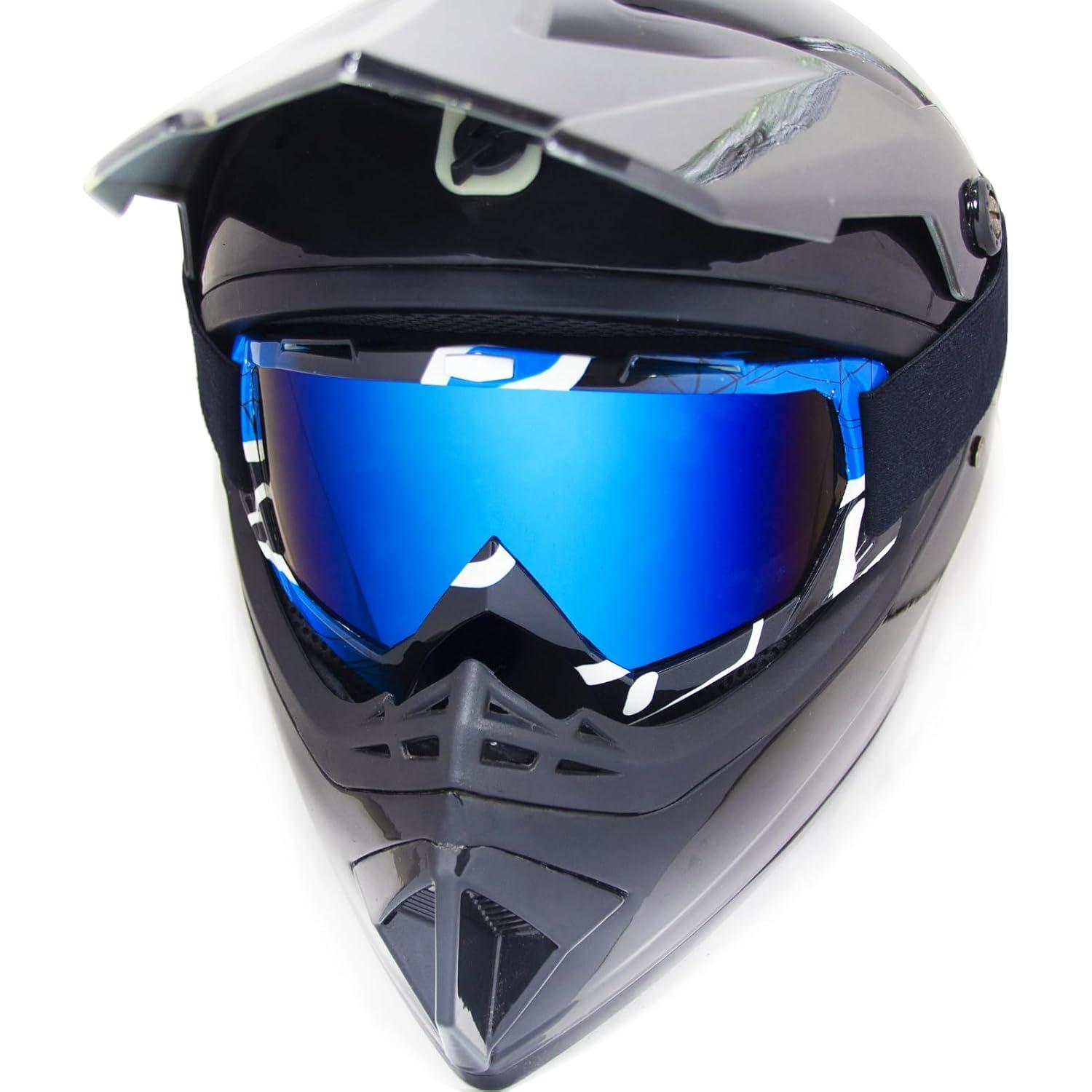 Gafas de Motocross 2Pack YG Azul UV para Adultos y Niños