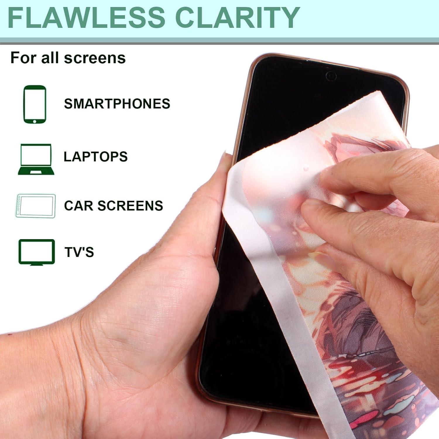 Paquete de 6 Paños Microfibra ADBGV para Lentes y Pantallas