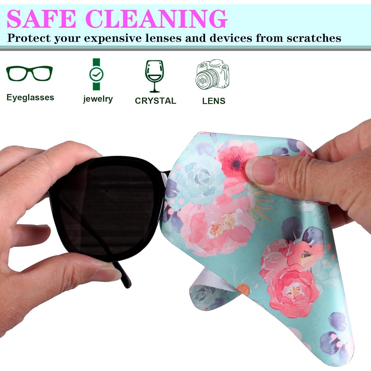 12 Paños de Microfibra ADBGV para Limpieza de Lentes y Pantallas