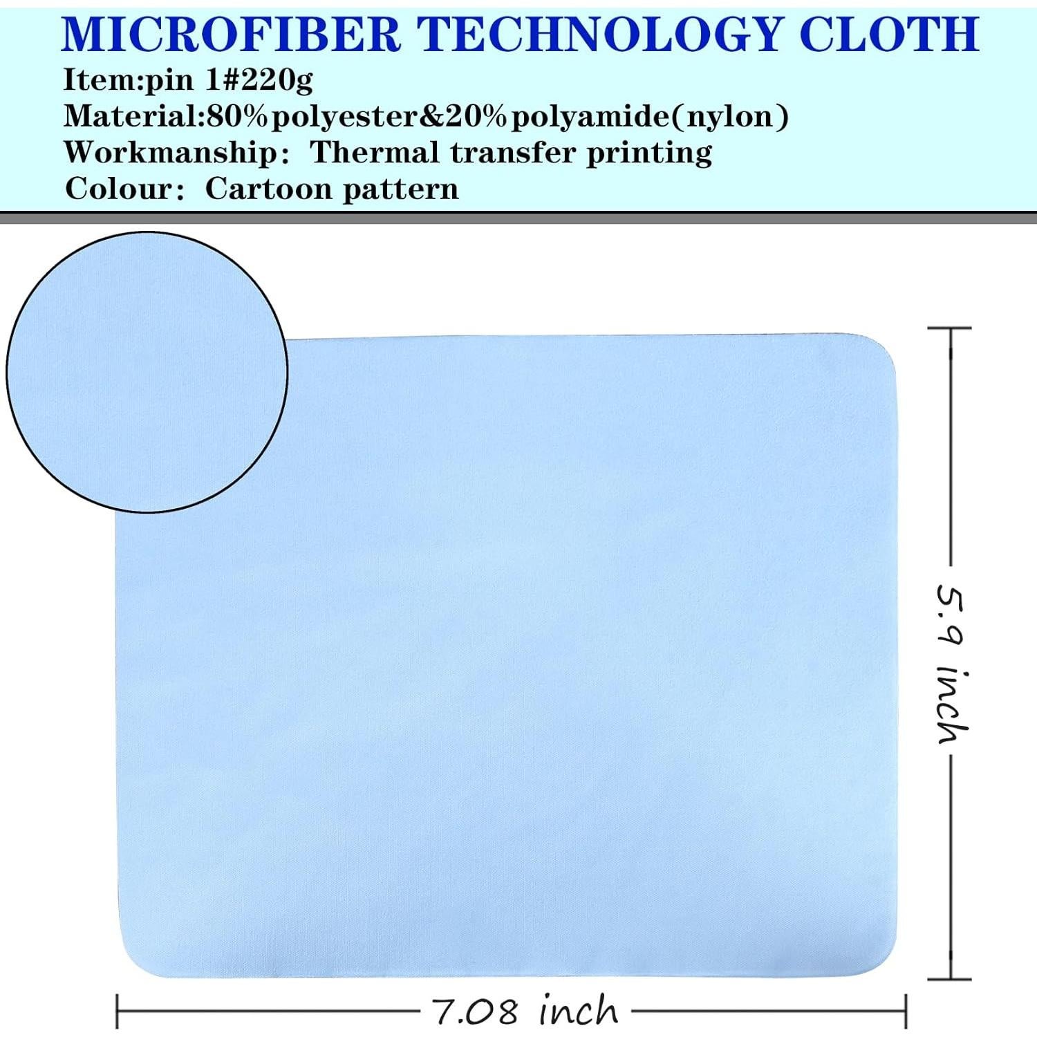 Paquete de 8 Paños Microfibra ADBGV 18x15cm Multicolor