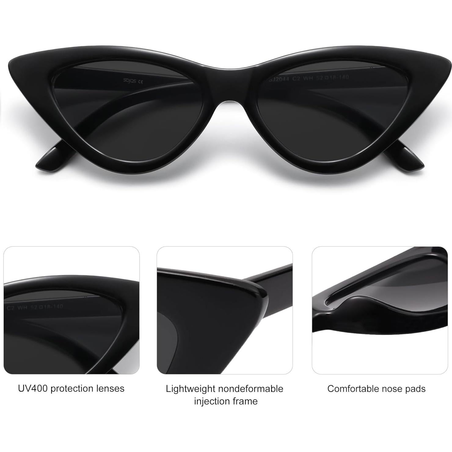 Gafas de sol SOJOS ojo de gato UV400 para mujeres