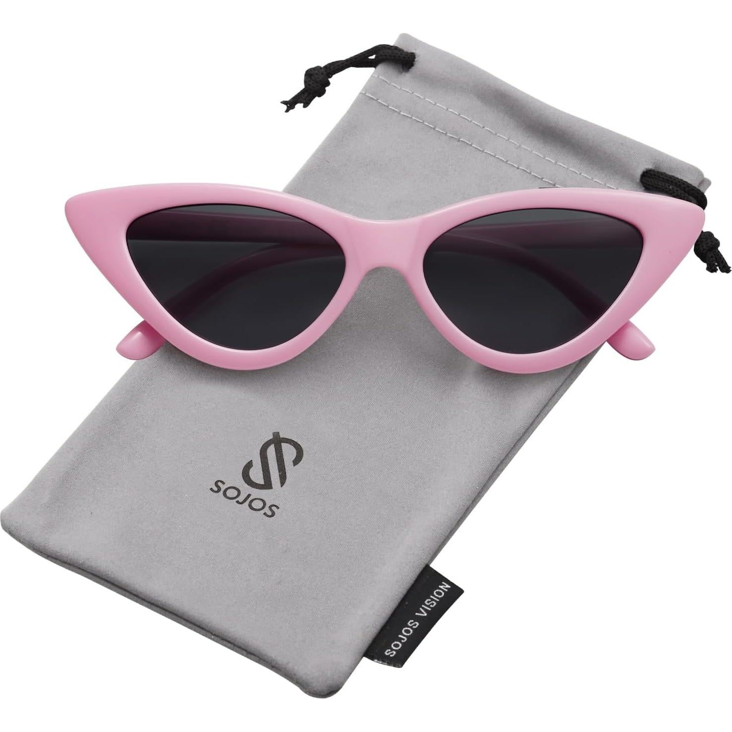Gafas de Sol Sojos SJ2044 Ojo de Gato UV400 Rosa/Gris