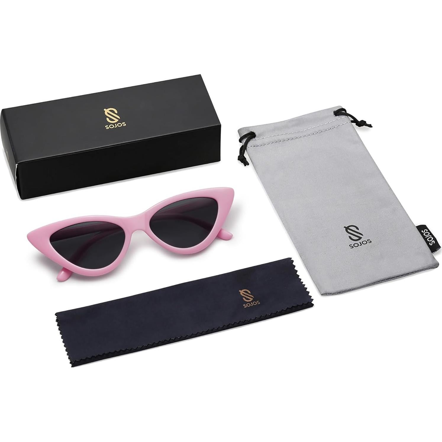 Gafas de Sol Sojos SJ2044 Ojo de Gato UV400 Rosa/Gris