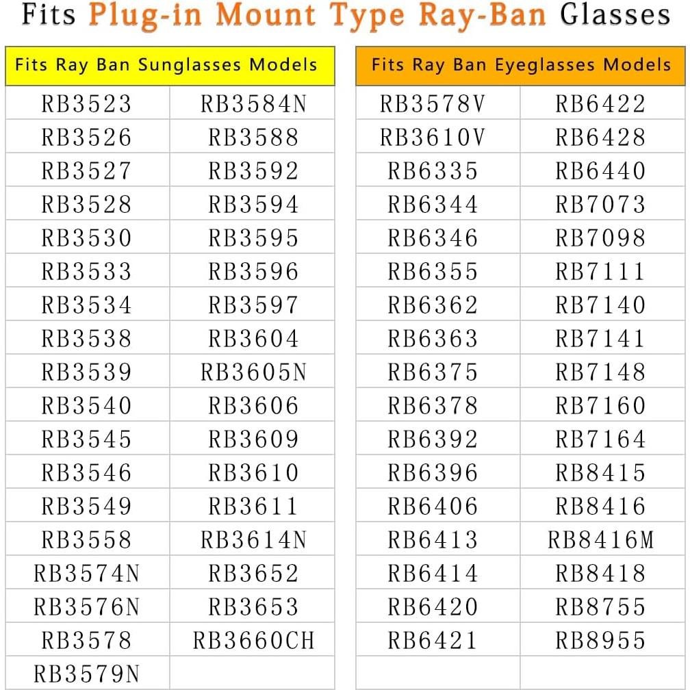 Almohadillas nasales 14 mm HiCycle2 para gafas RB6335