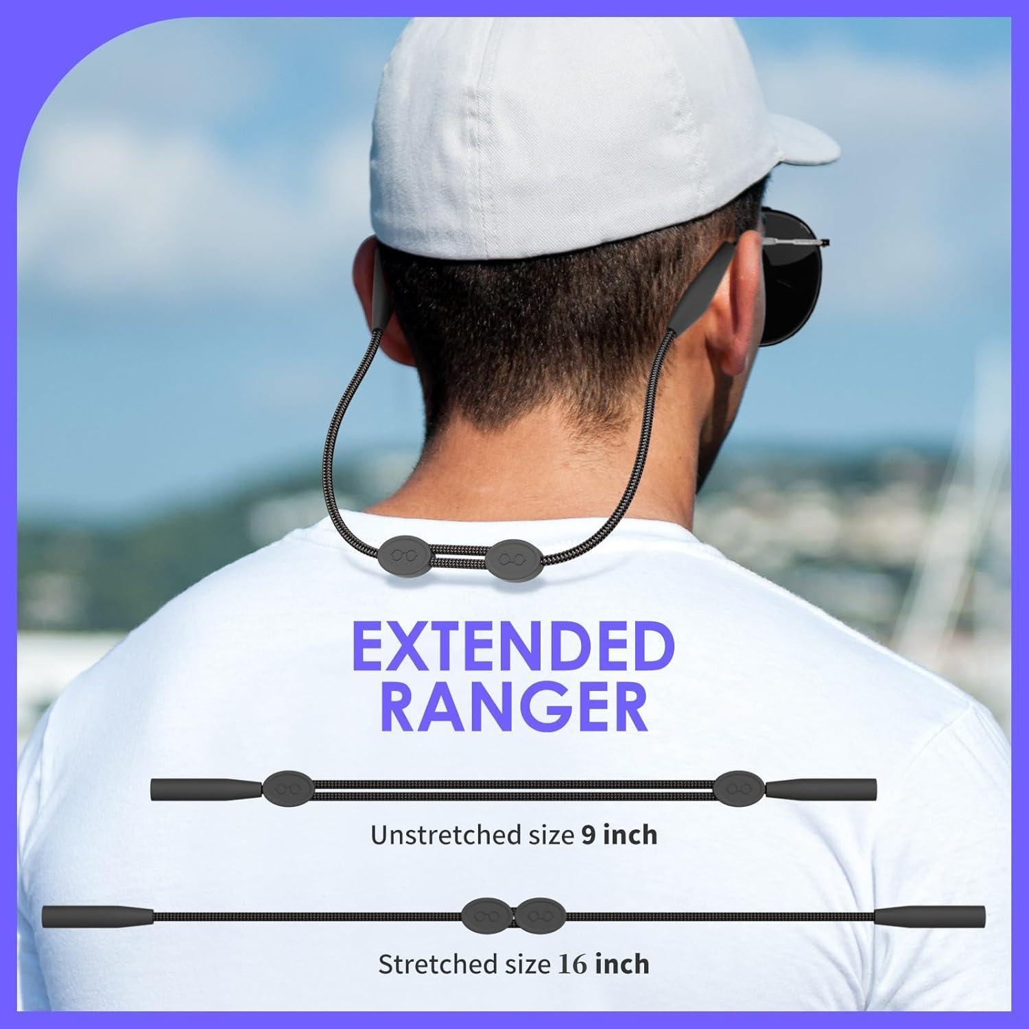 Correa para Gafas 3 Pcs - Silicona Ajustable 40.6 cm