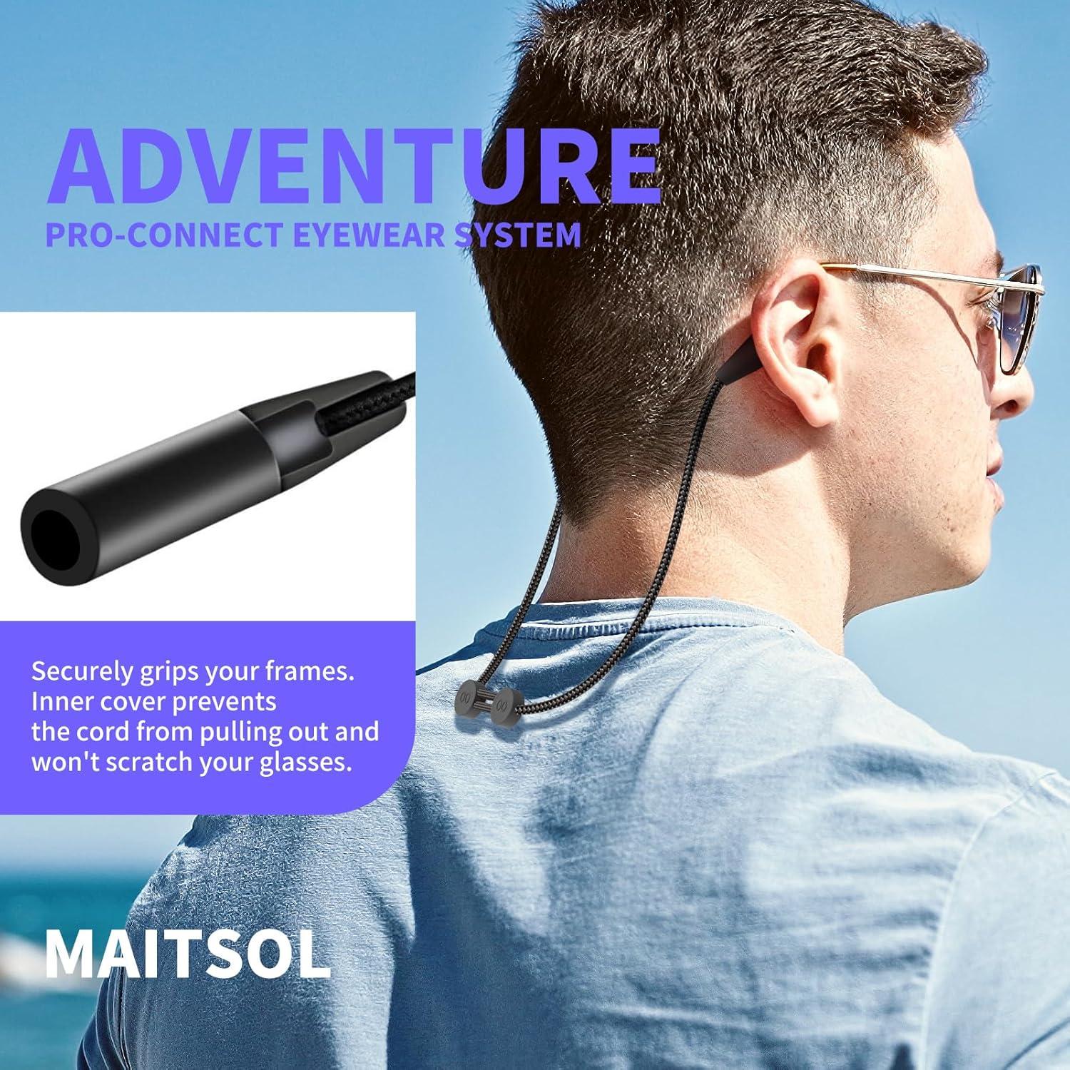 Correa para Gafas 3 Pcs - Silicona Ajustable 40.6 cm