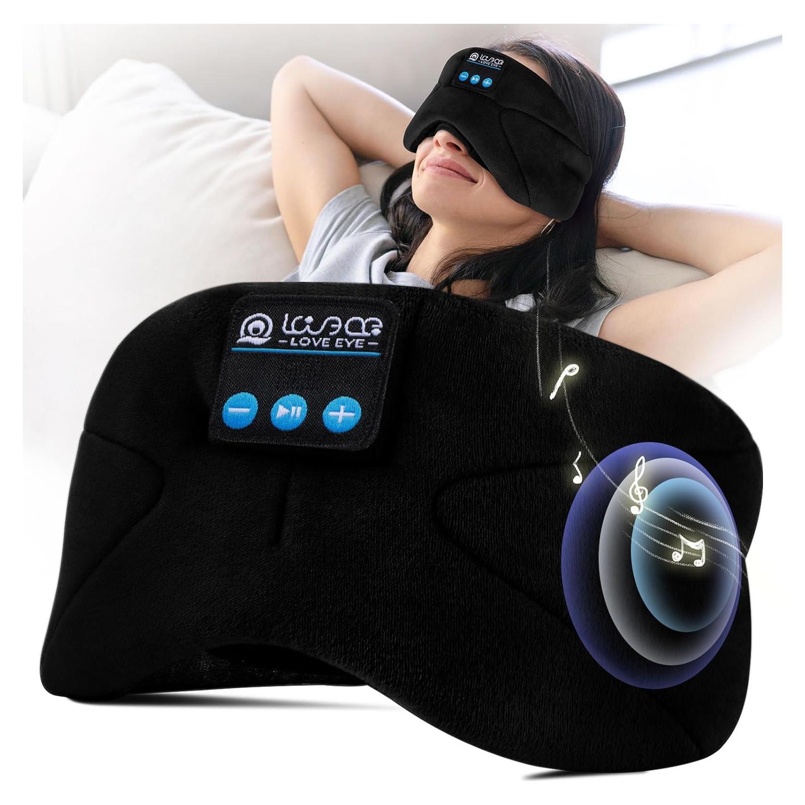 MÁS AMOR Máscara de Ojos Bluetooth 5.4 con Altavoces HD
