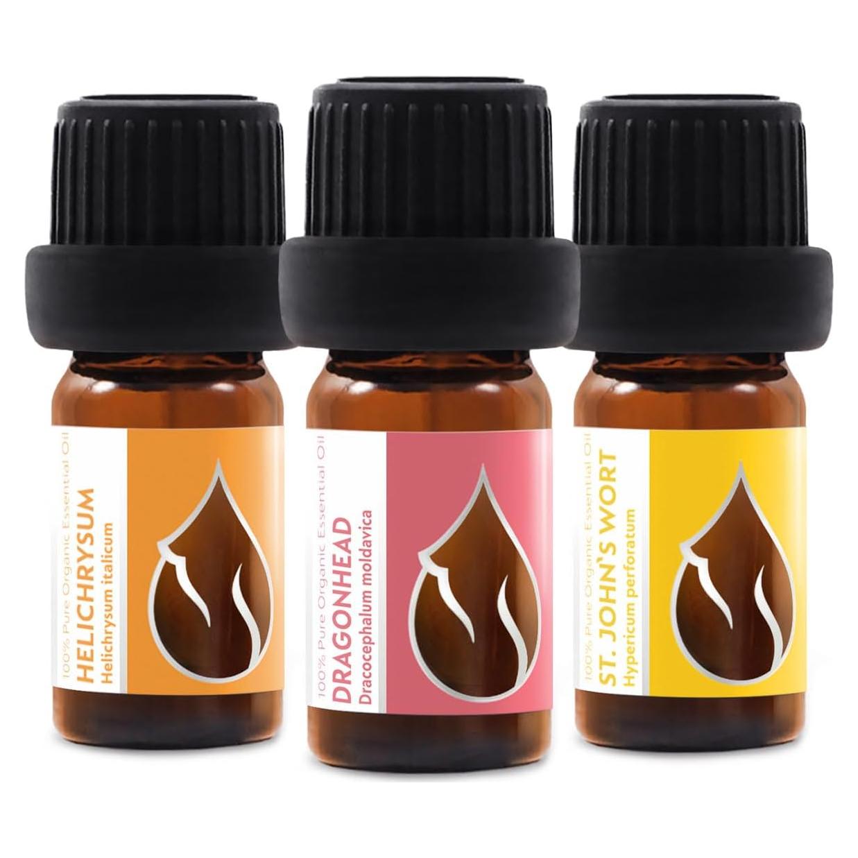 Set de Aceites Esenciales Orgánicos Piel Radiante - 3 x 5 ml