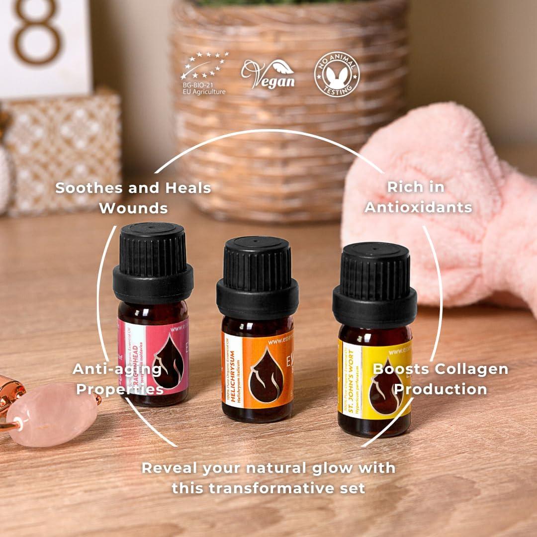 Set de Aceites Esenciales Orgánicos Piel Radiante - 3 x 5 ml