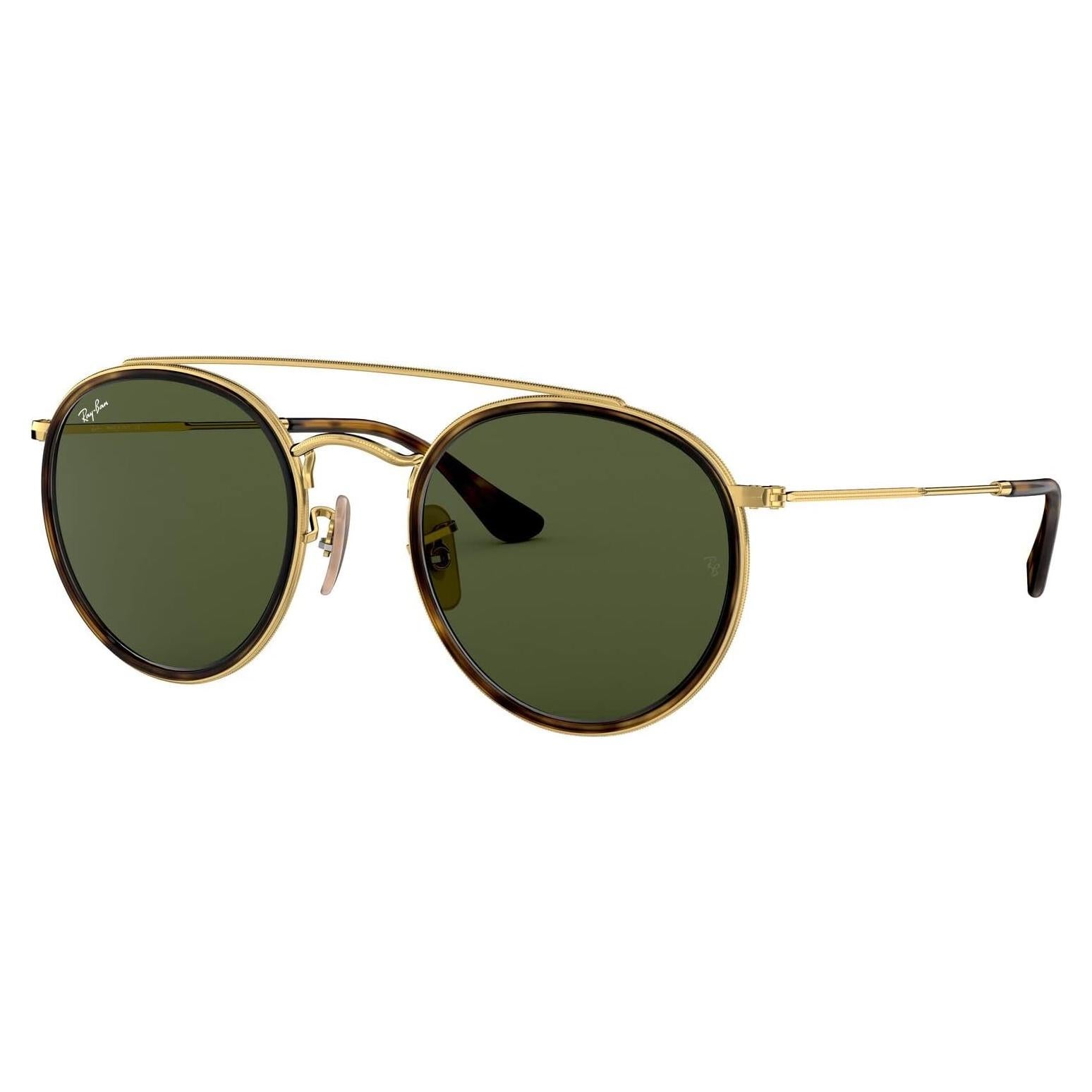 Gafas Ray-Ban RB3647N Doble Puente Redondas 51mm Oro