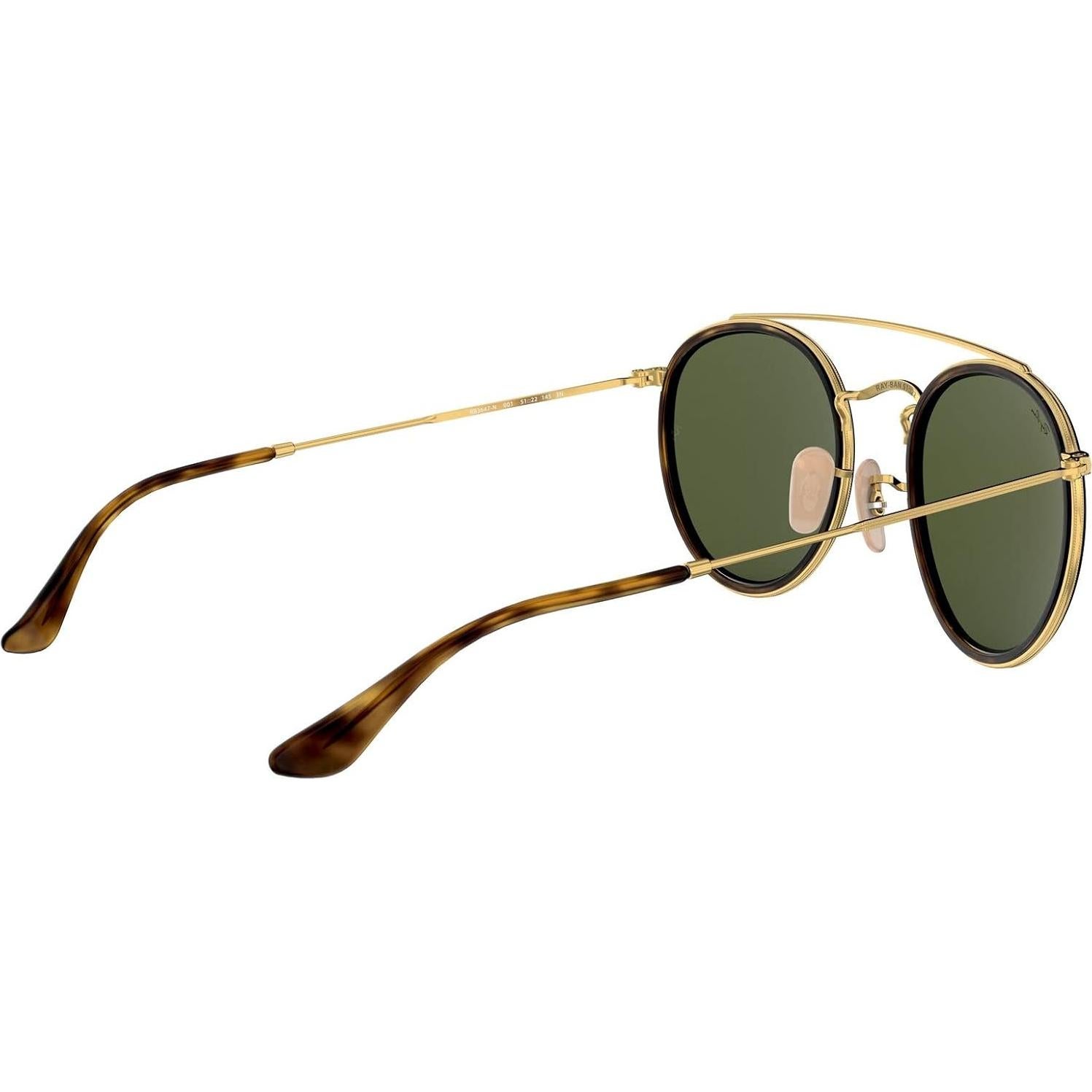 Gafas Ray-Ban RB3647N Doble Puente Redondas 51mm Oro