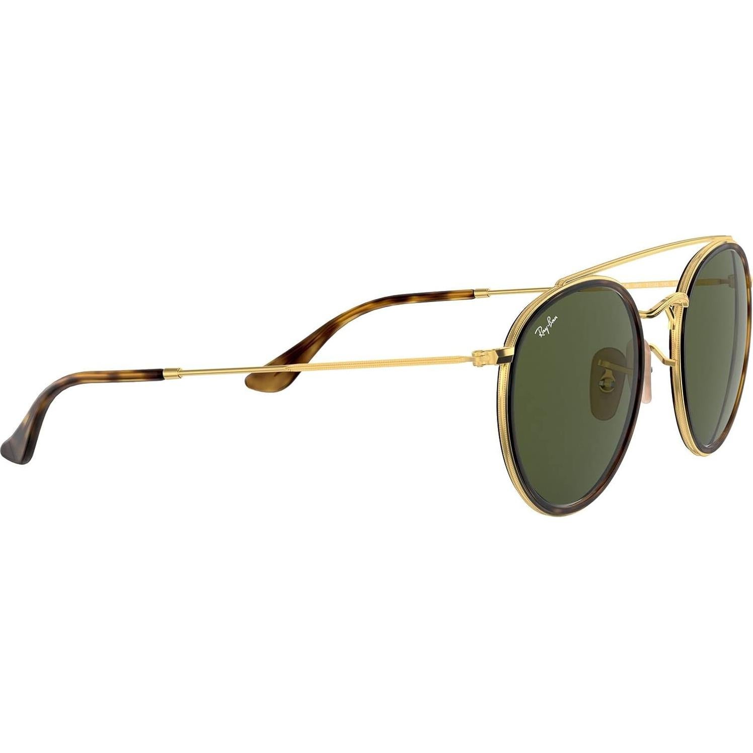 Gafas Ray-Ban RB3647N Doble Puente Redondas 51mm Oro