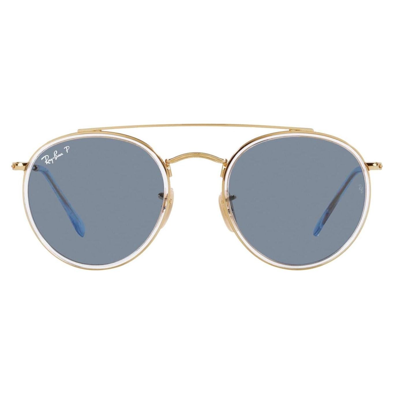 Gafas Ray-Ban RB3647N Doble Puente Redondas Doradas