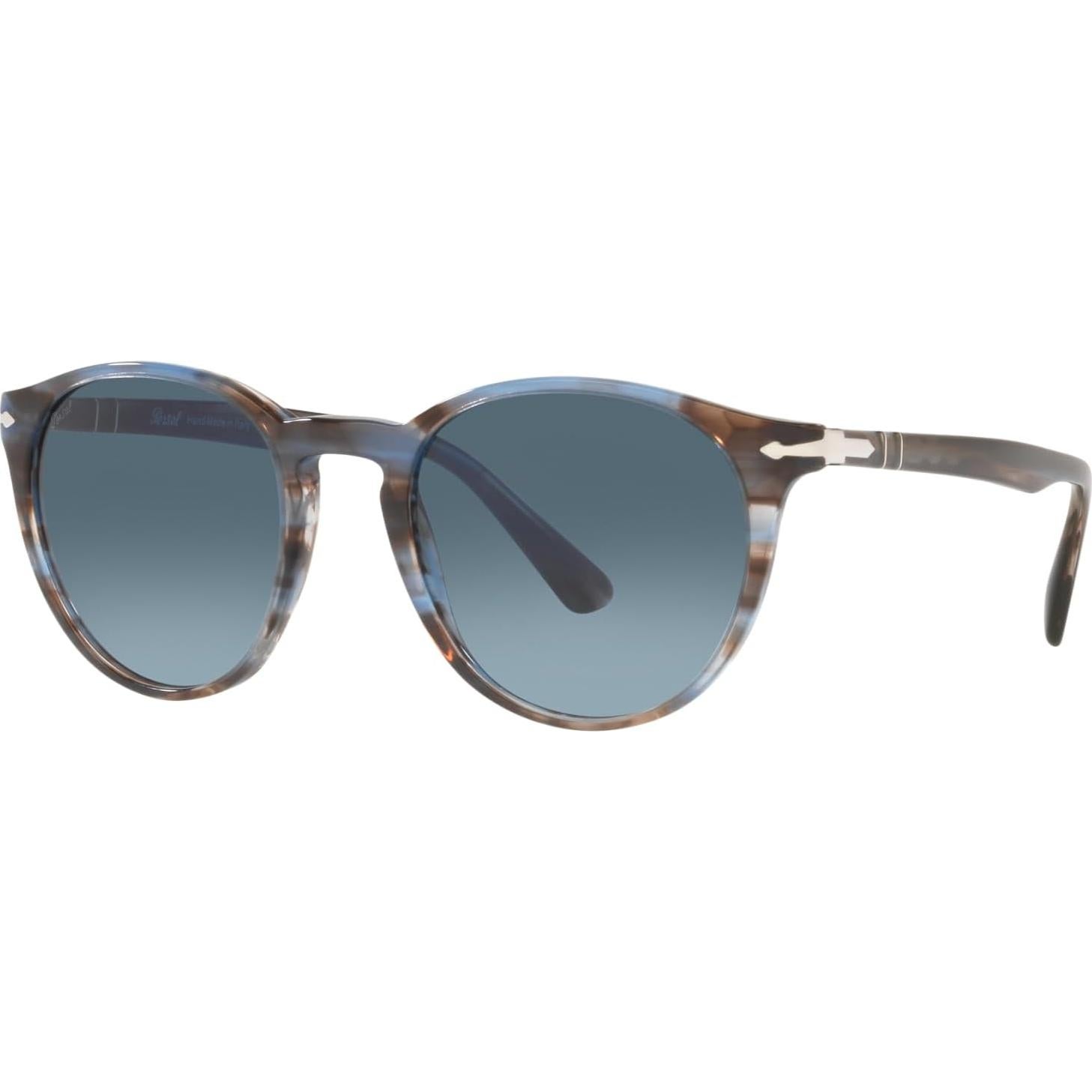 Gafas de Sol Persol PO3152S Redondas Rayas Azules