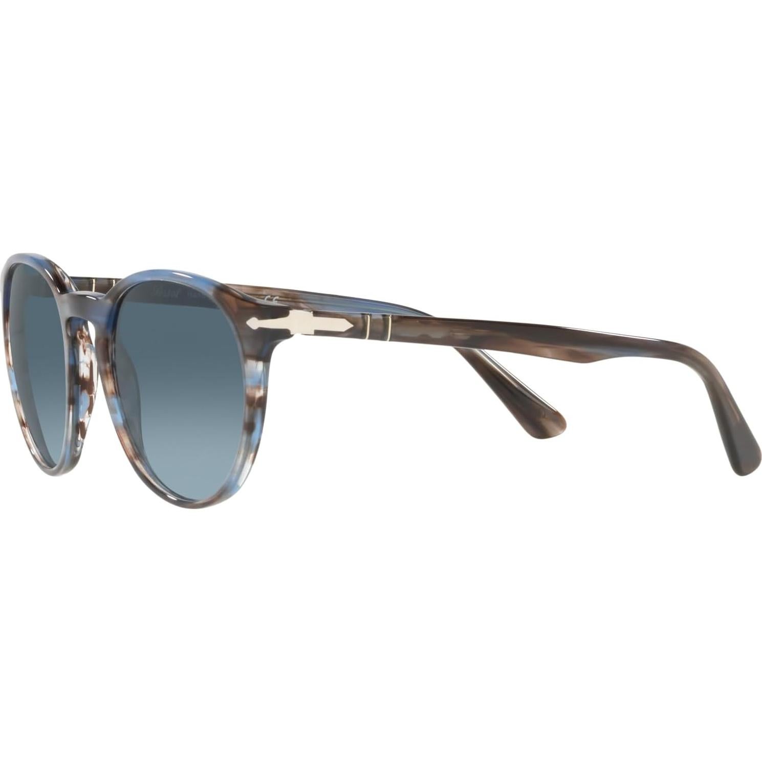 Gafas de Sol Persol PO3152S Redondas Rayas Azules