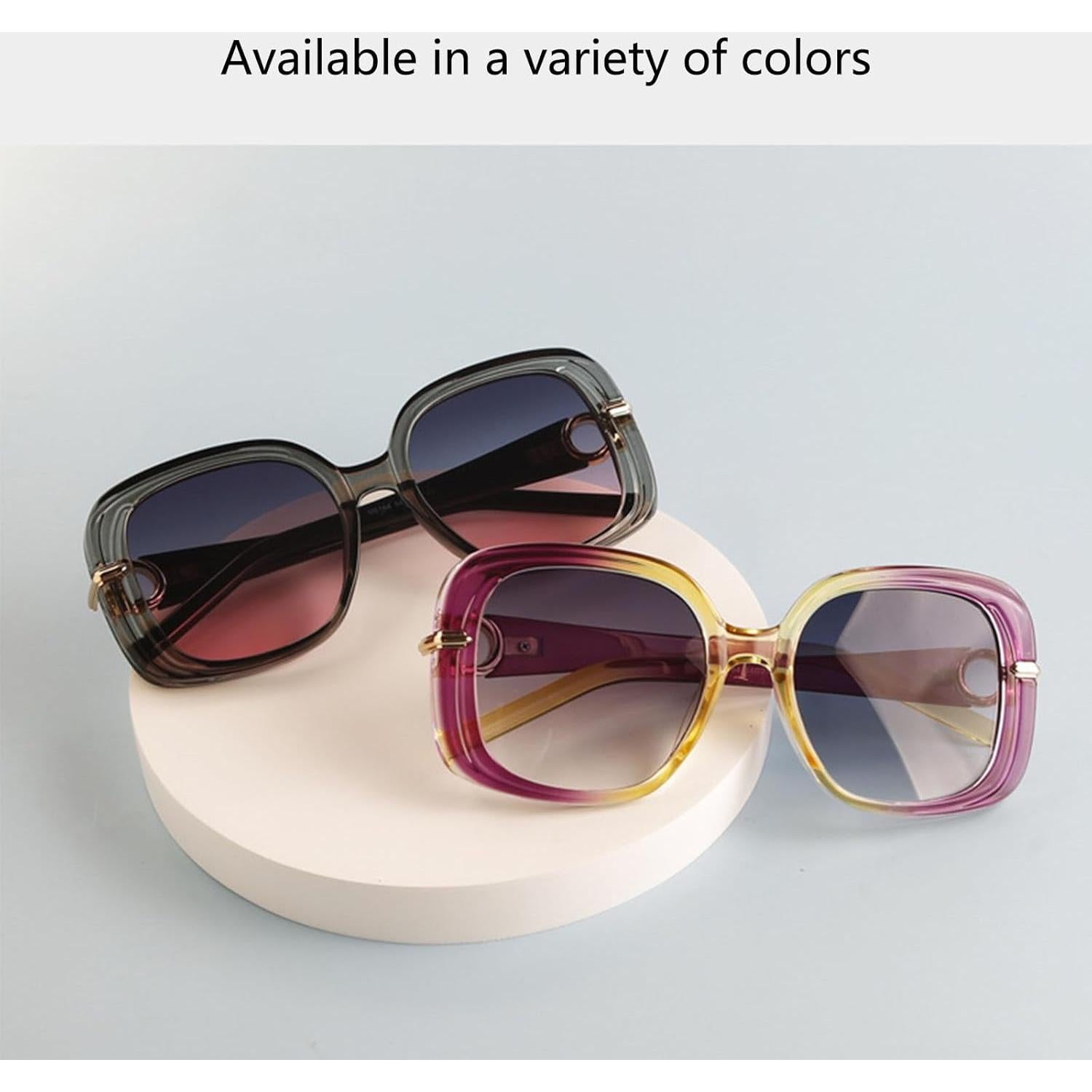 Gafas de sol cuadradas UV400 para hombres y mujeres - Vintage