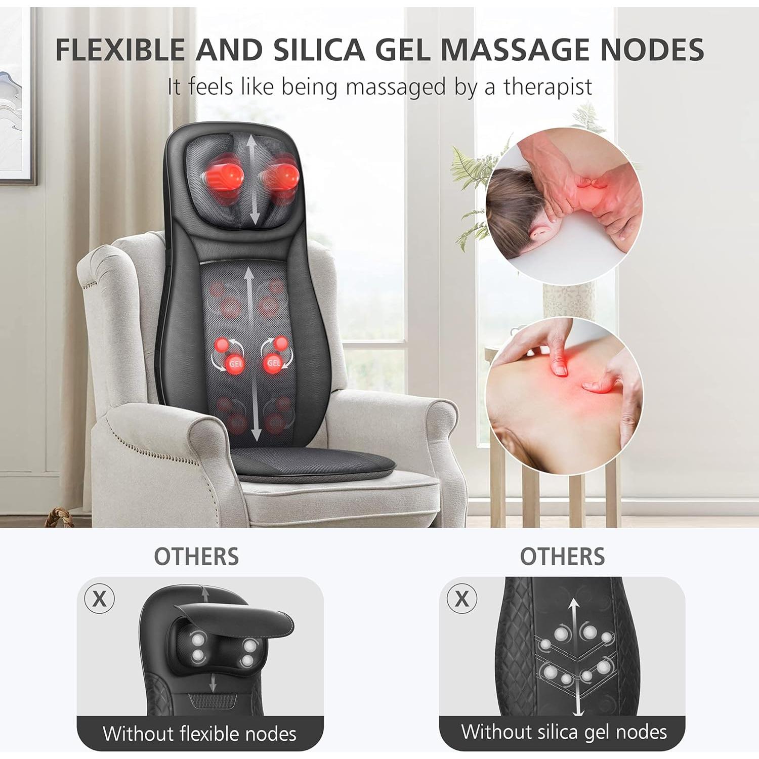 Masajeador Shiatsu Snailax SL-233 con Calor y Ajuste