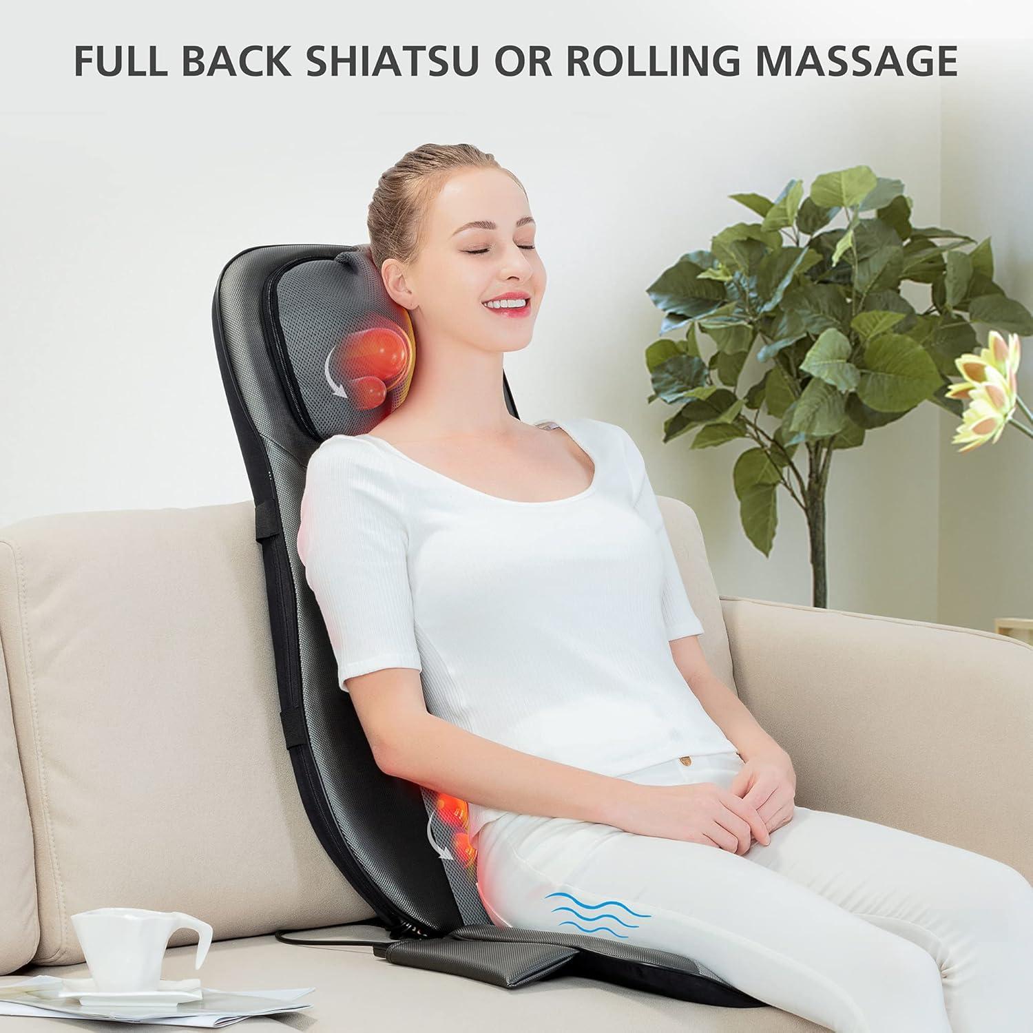 Masajeador Shiatsu Snailax SL-233 con Calor y Ajuste
