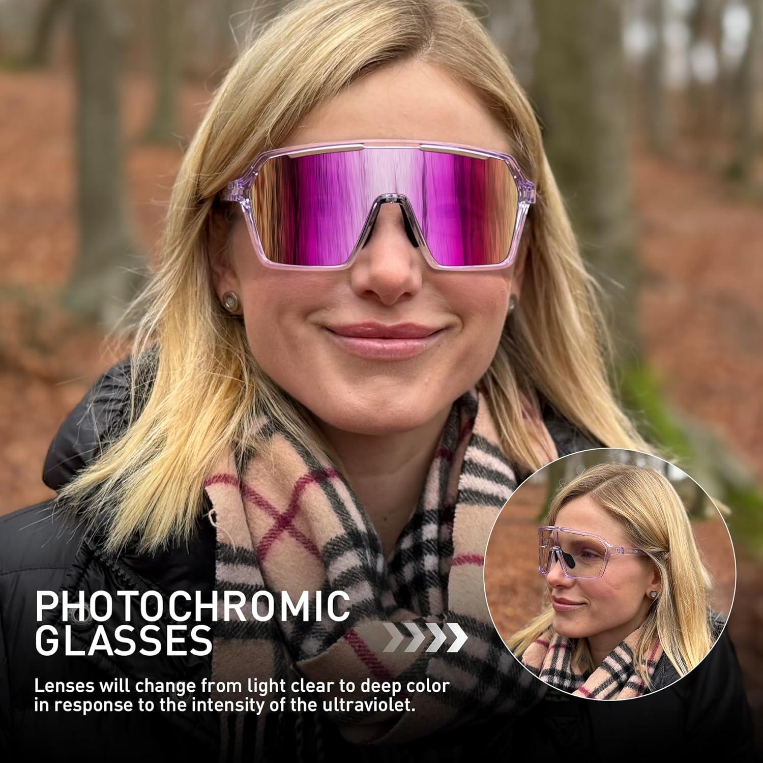 Gafas de Ciclismo KAPVOE K335 Fotoquímicas UV400