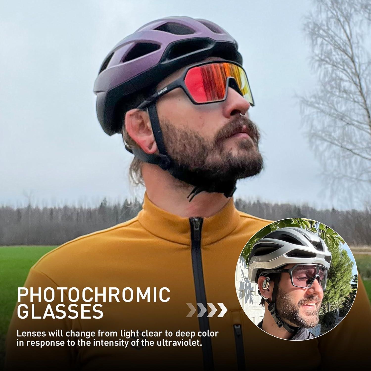 Gafas de Ciclismo KAPVOE K335 Fotoquímicas UV400