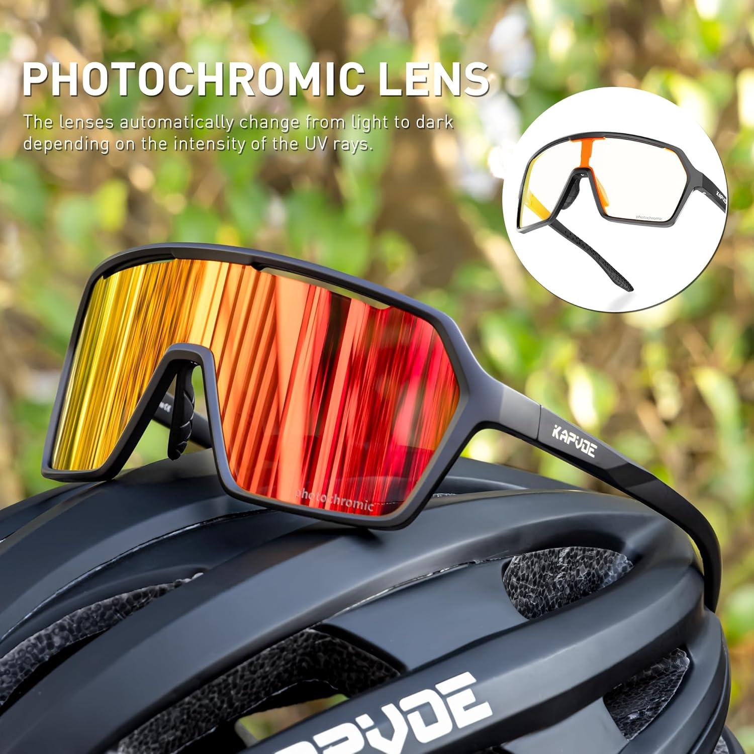Gafas de Ciclismo KAPVOE K335 Fotoquímicas UV400