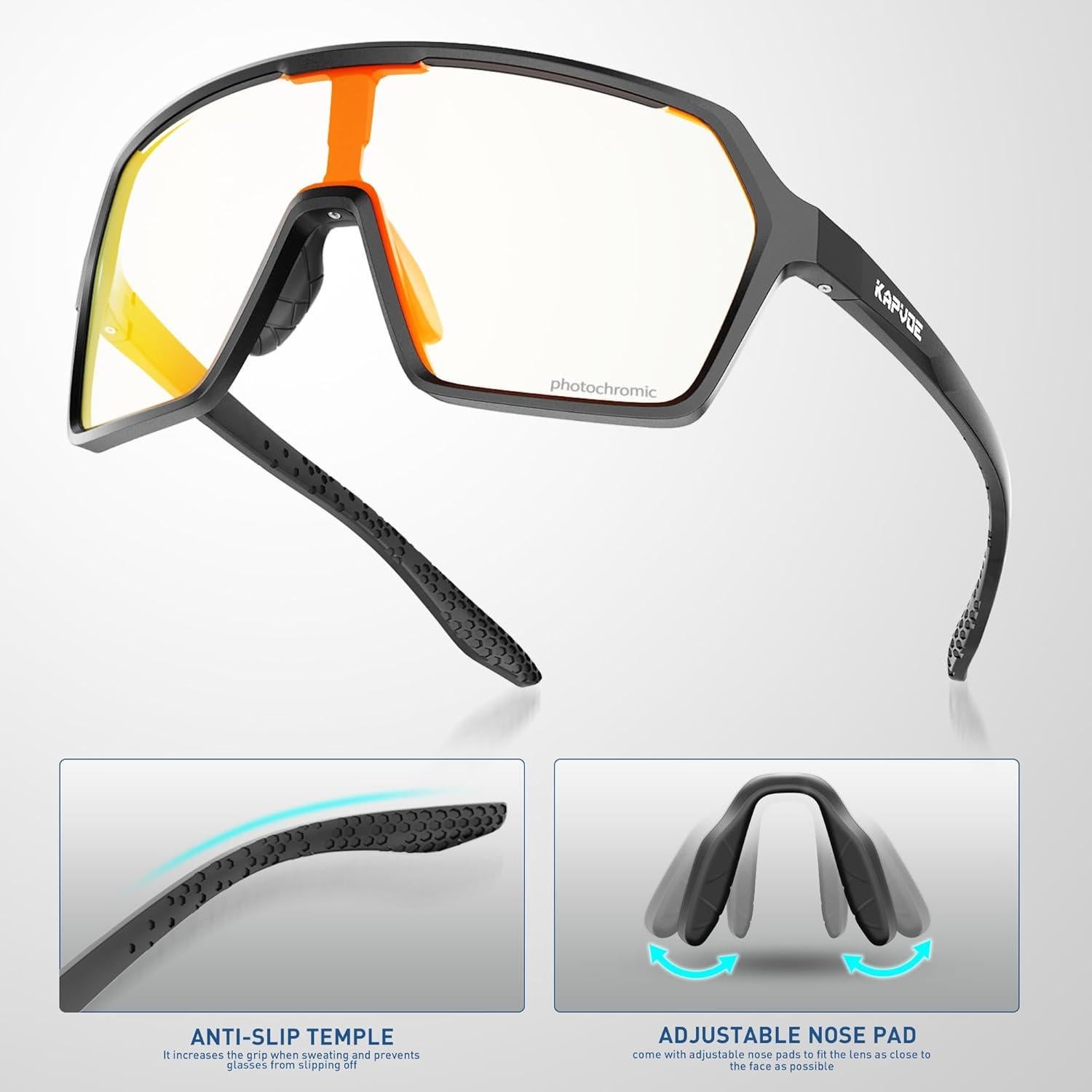 Gafas de Ciclismo KAPVOE K335 Fotoquímicas UV400