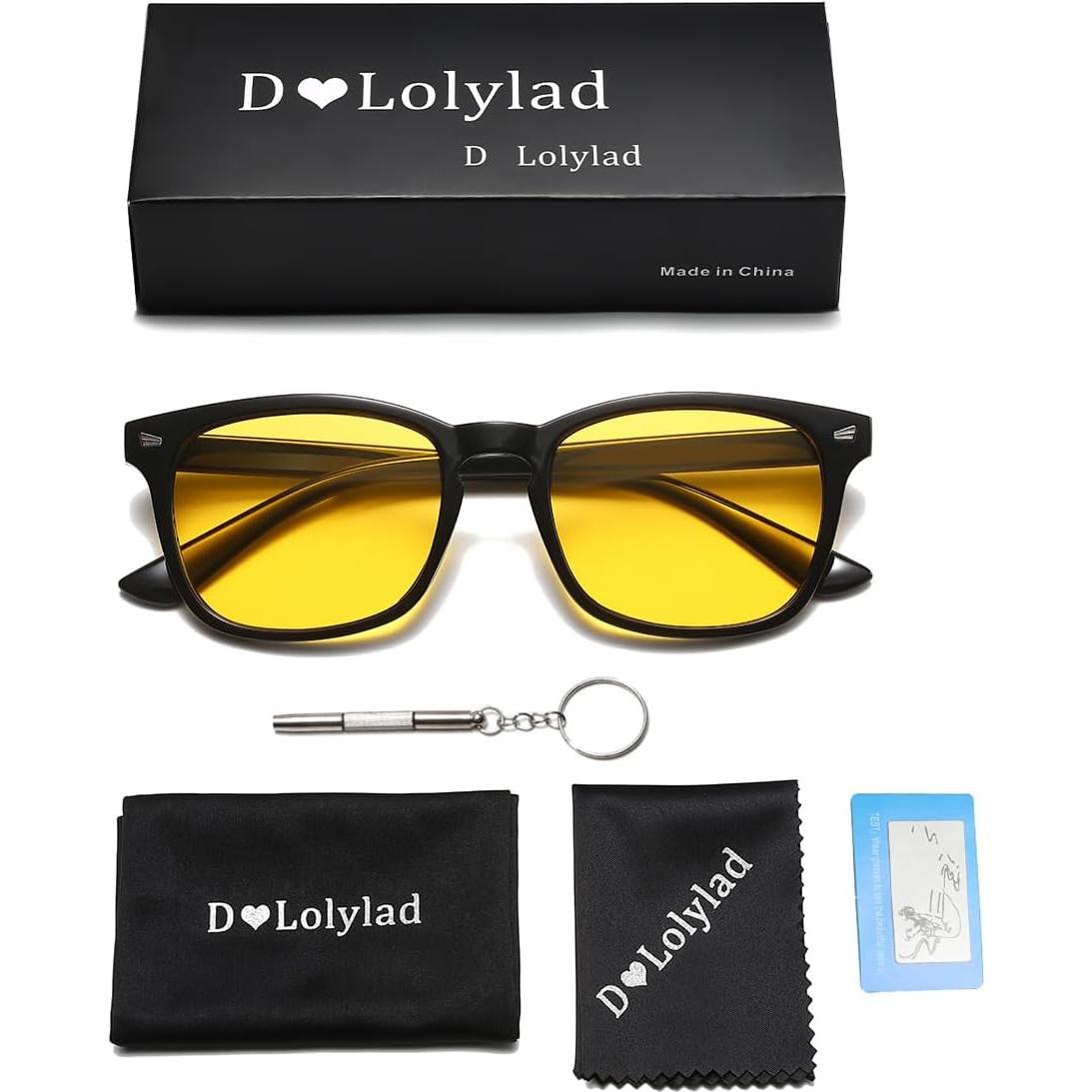 Gafas de Conducción Nocturna Polarizadas HD - Amarillo