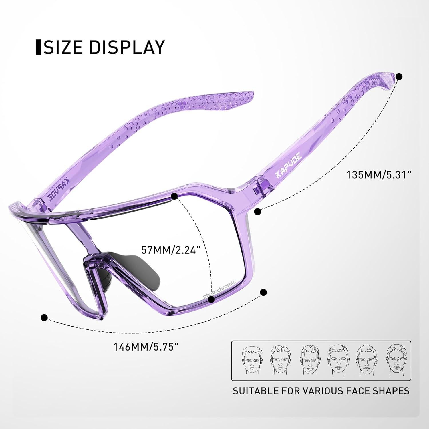 Gafas de Ciclismo KAPVOE Fotoquímicas UV400 MTB