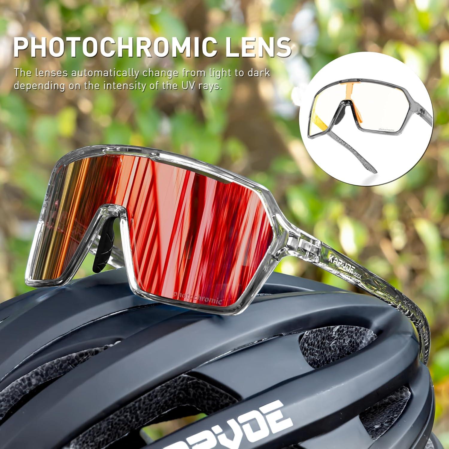 Gafas de Ciclismo KAPVOE K335 Fotoquímicas UV400