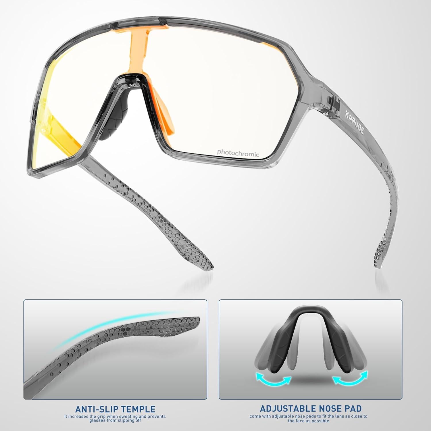 Gafas de Ciclismo KAPVOE K335 Fotoquímicas UV400