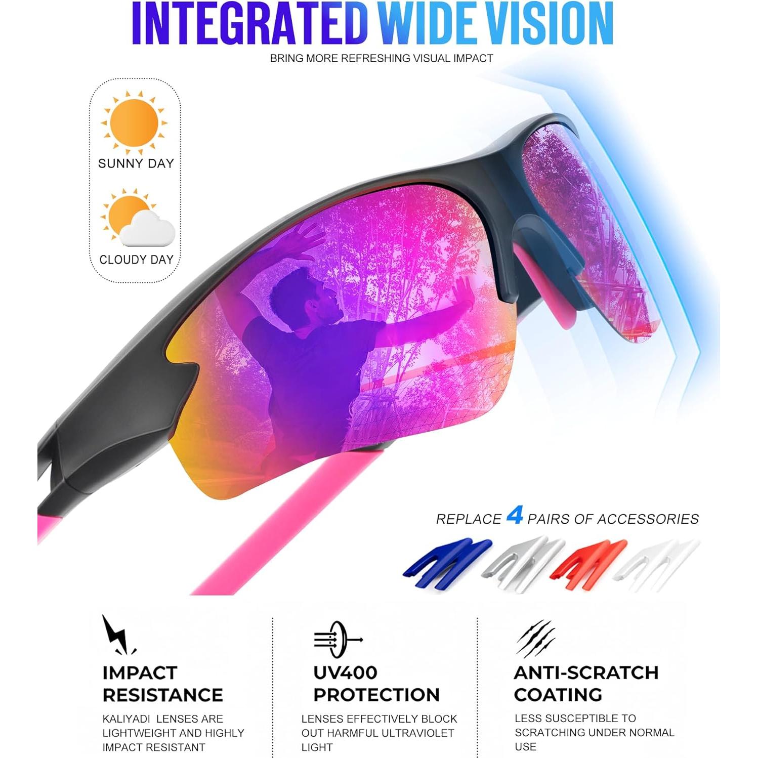 Gafas de sol KALIYADI polarizadas UV para hombres y mujeres