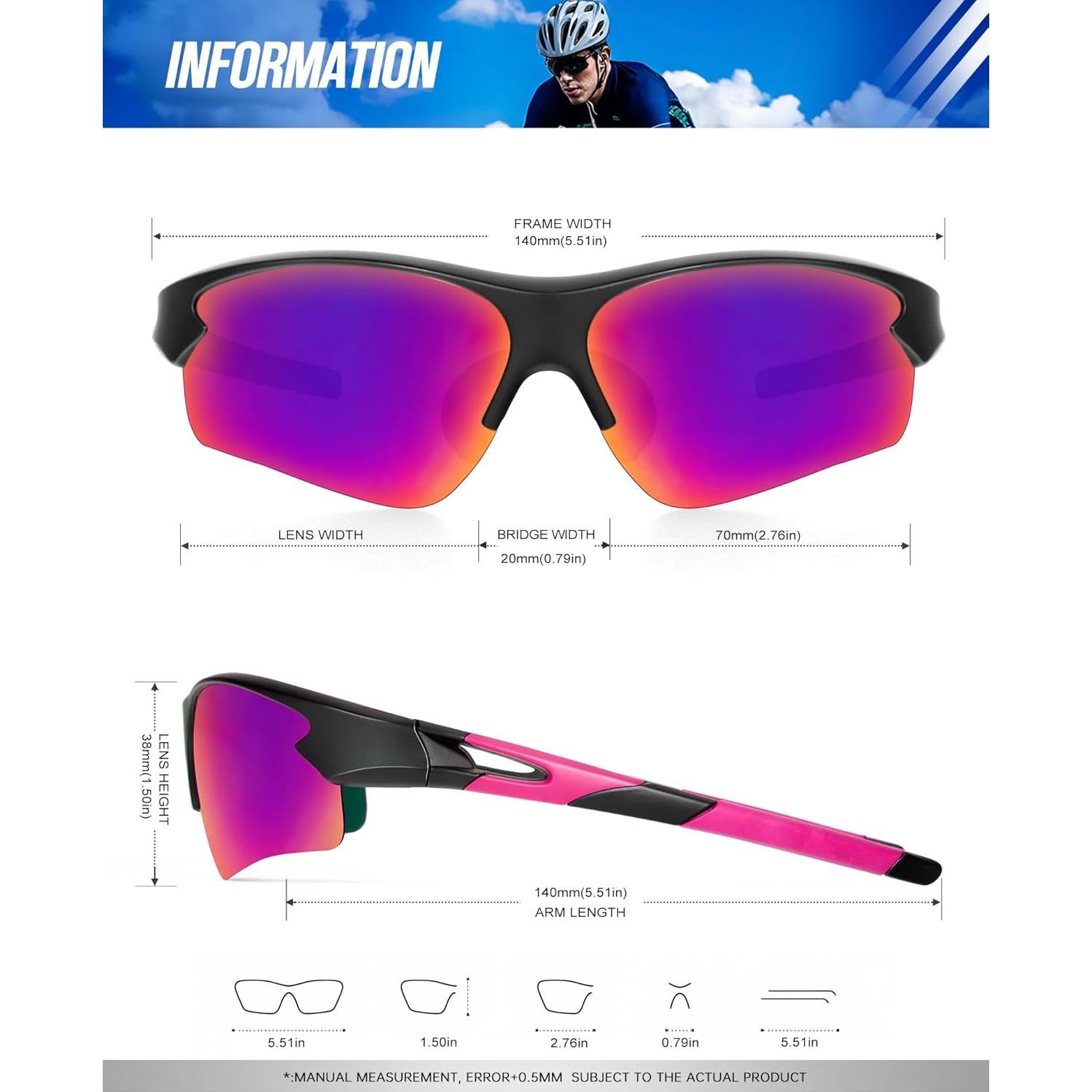 Gafas de sol KALIYADI polarizadas UV para hombres y mujeres