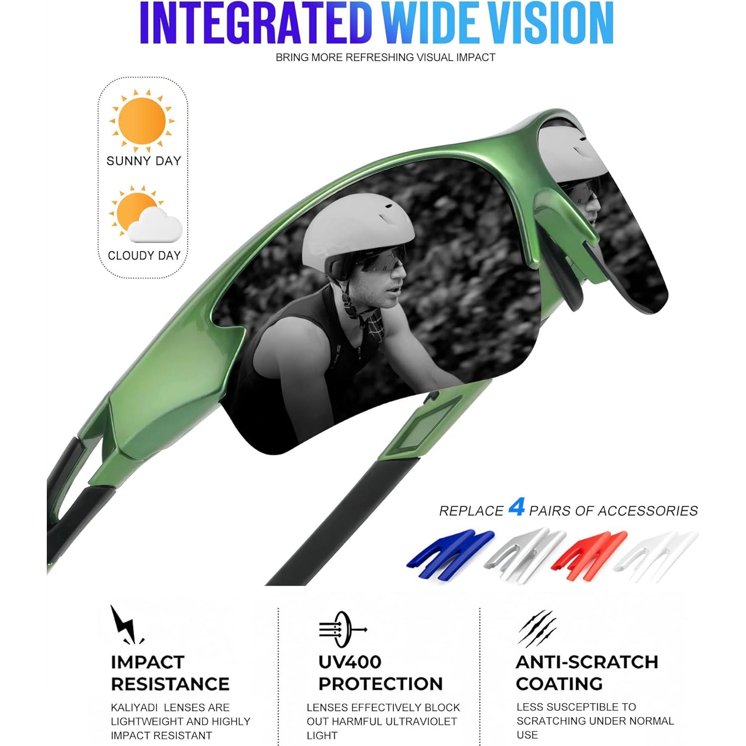 Gafas de sol KALIYADI polarizadas UV para hombres 3 paquetes