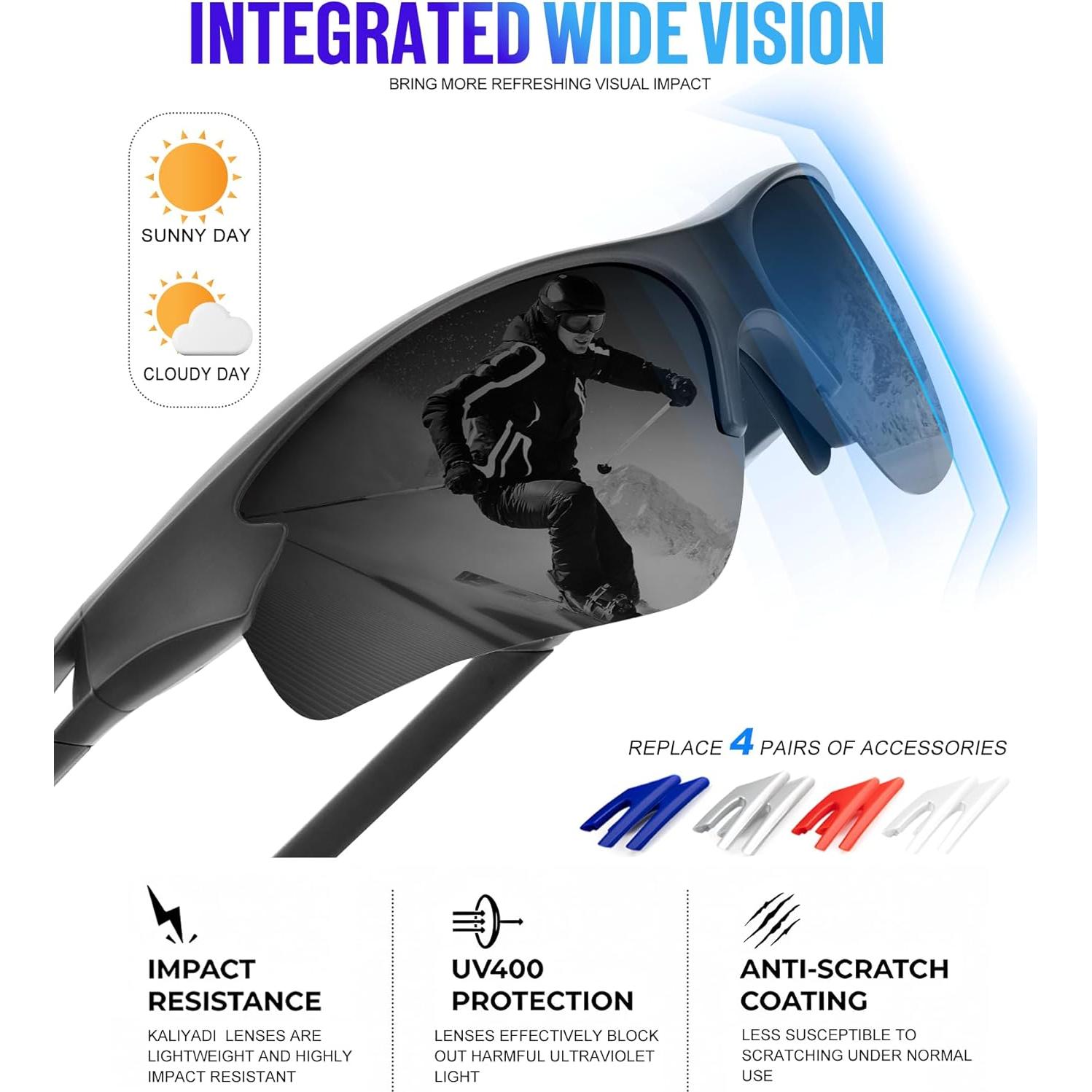 Gafas de sol KALIYADI polarizadas UV para hombres y mujeres