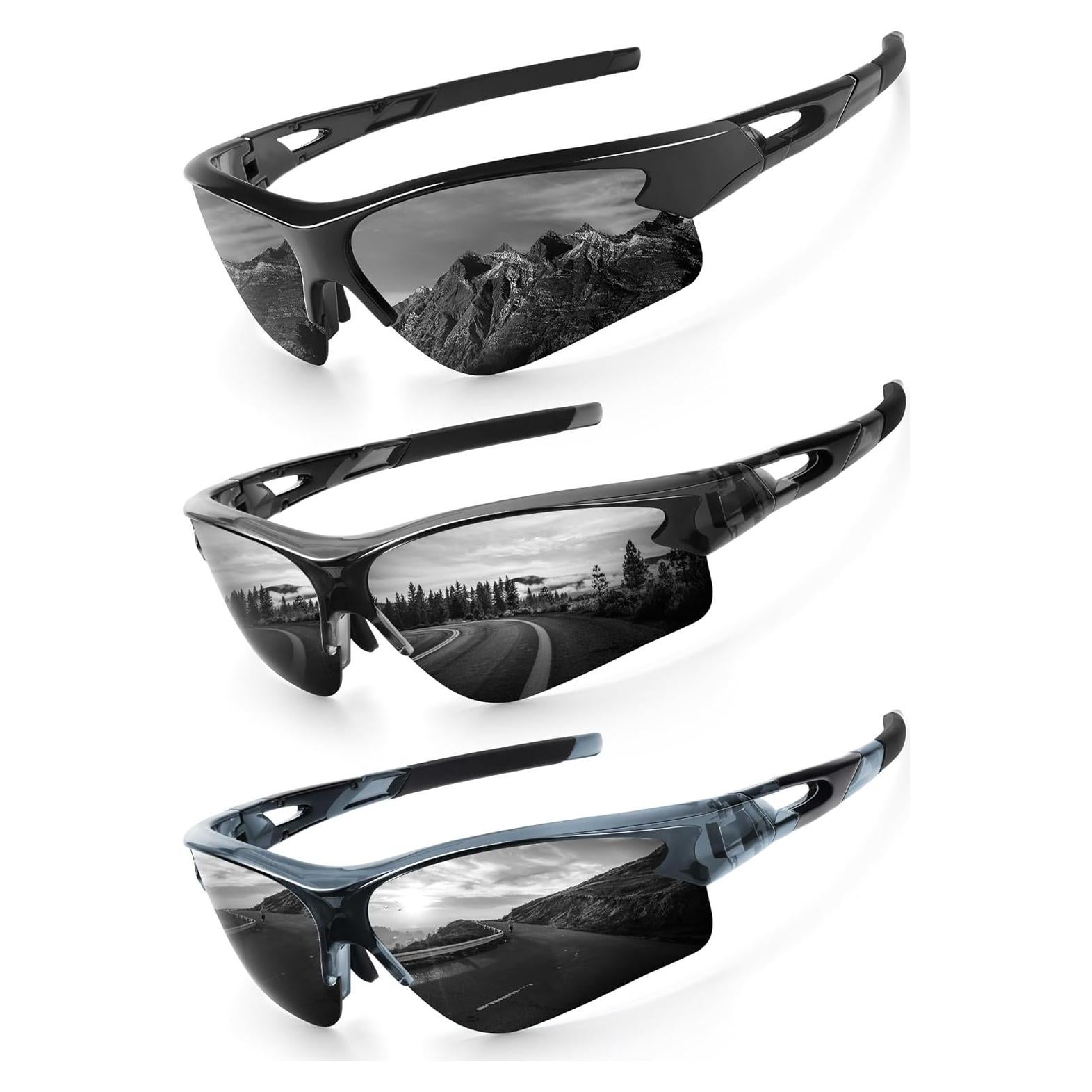 Gafas de sol KALIYADI polarizadas para hombres 3 paquetes