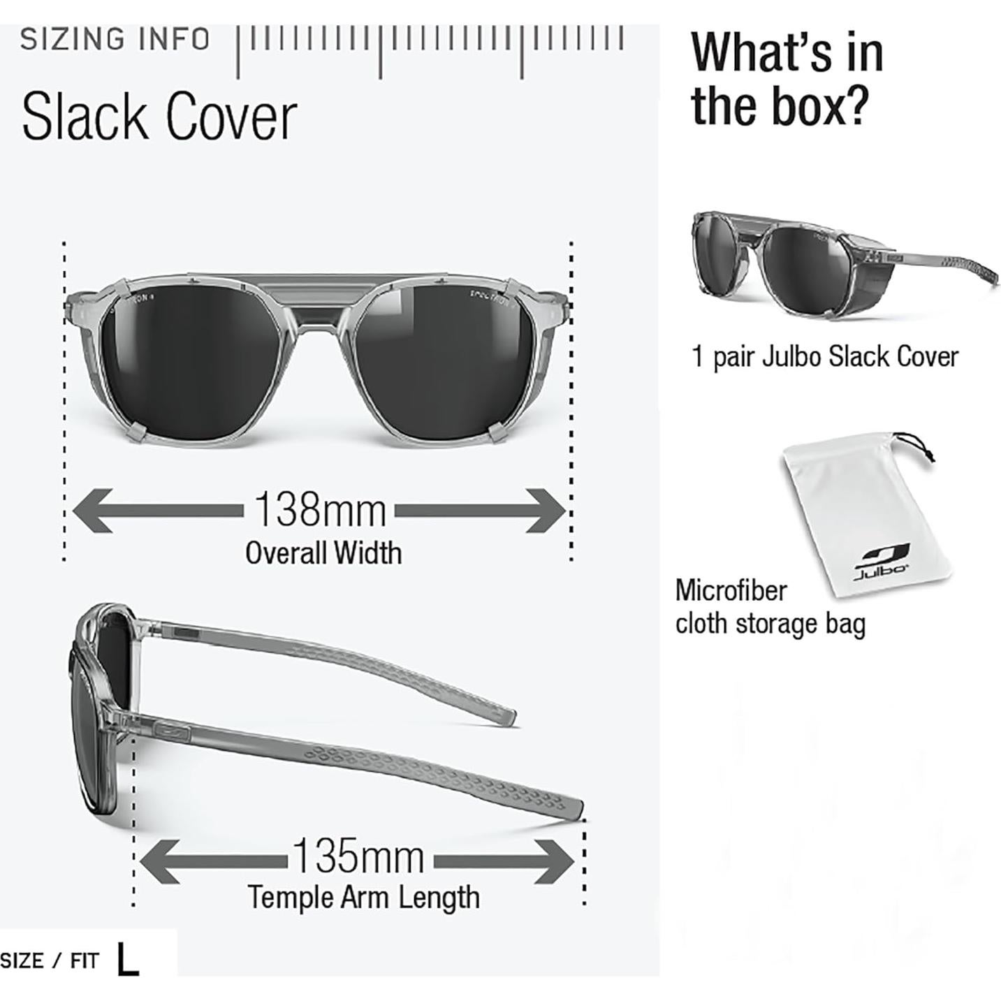 Gafas de sol Julbo Slack Cover 52mm Polarizadas UV