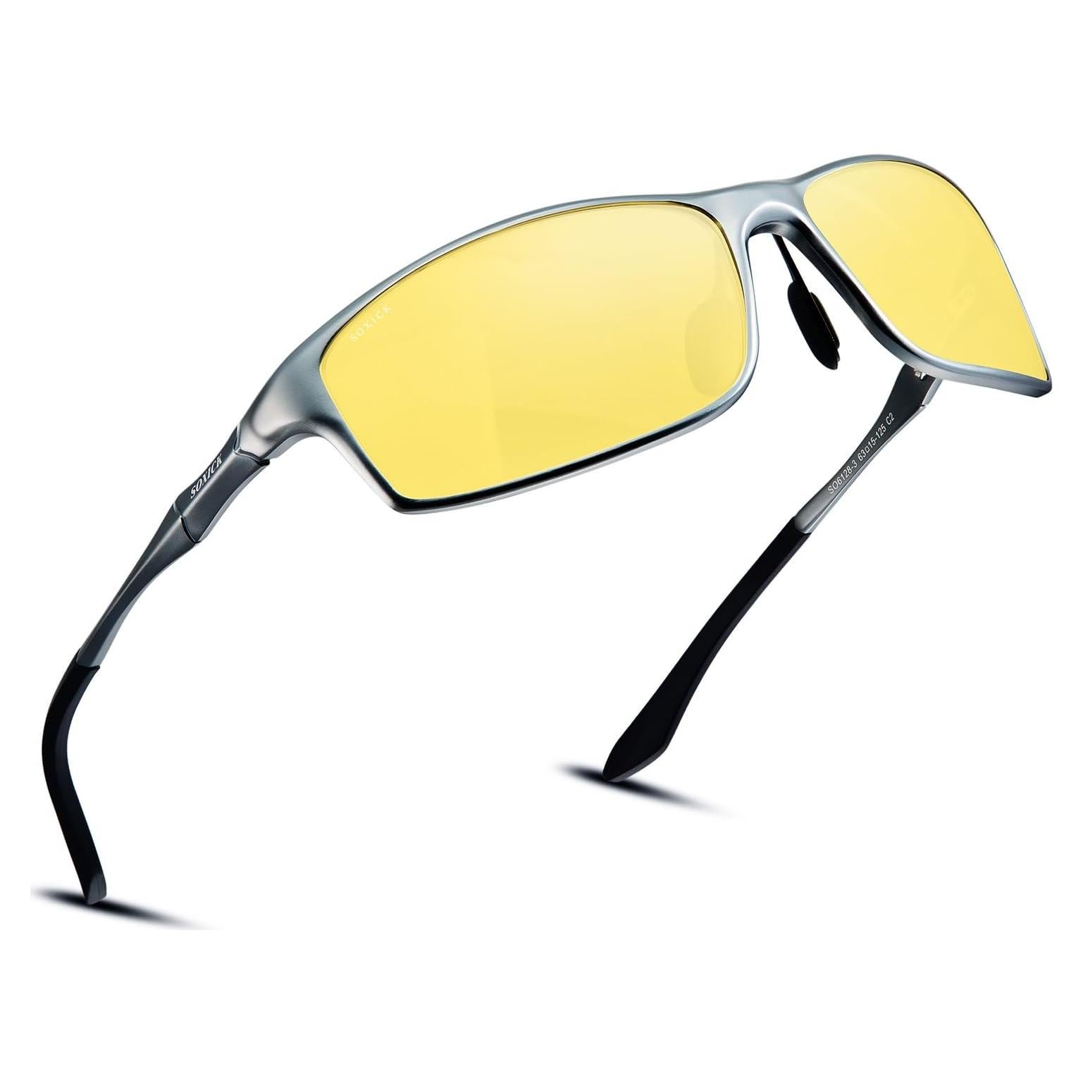 Gafas de Conducir Nocturna Antirreflejo TAC Amarillas